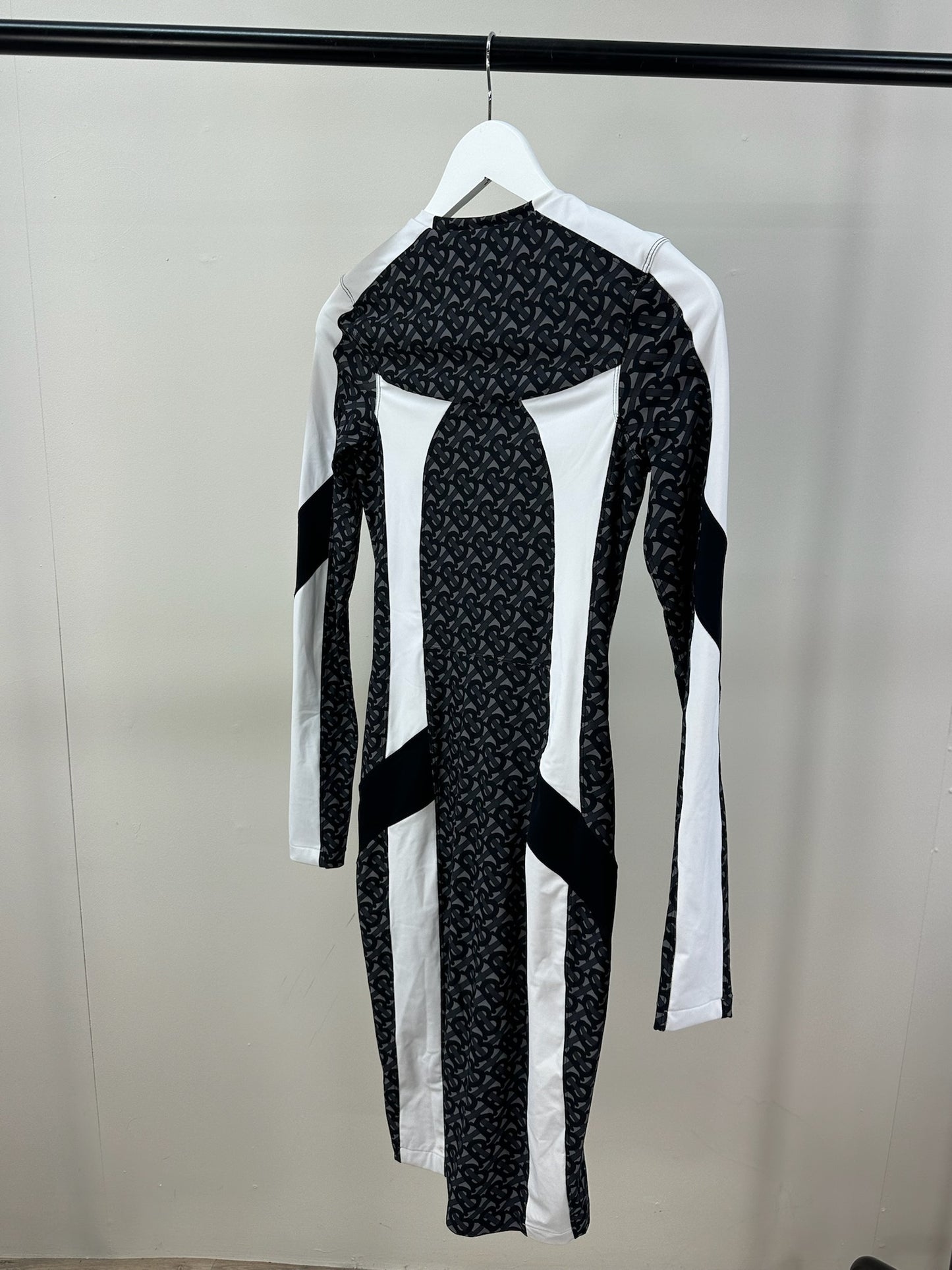 Burberry Burberry Zip Adaline Monogram Logo Dress- XS