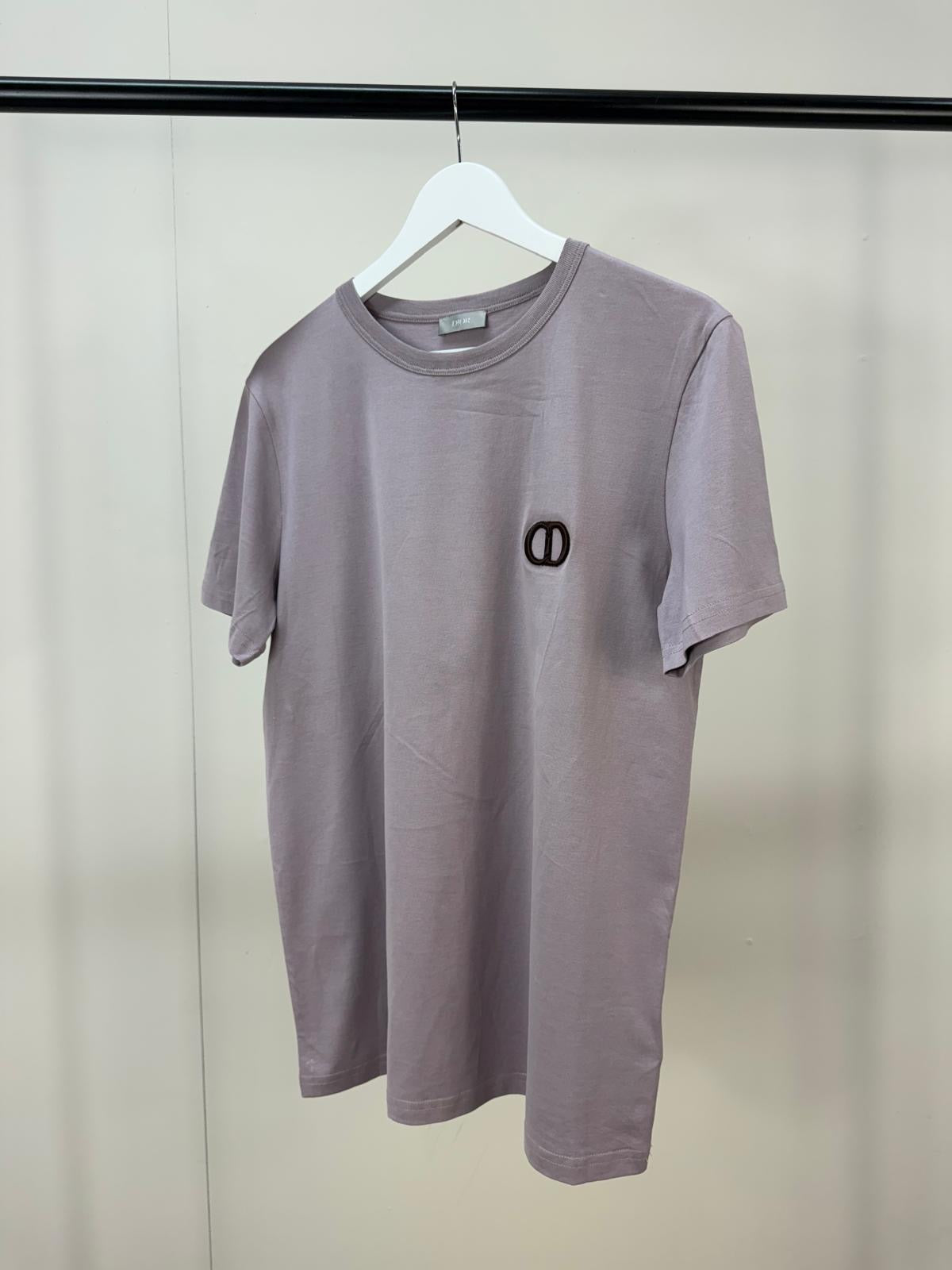 Dior Lilac CD Logo T-Shirt - Medium