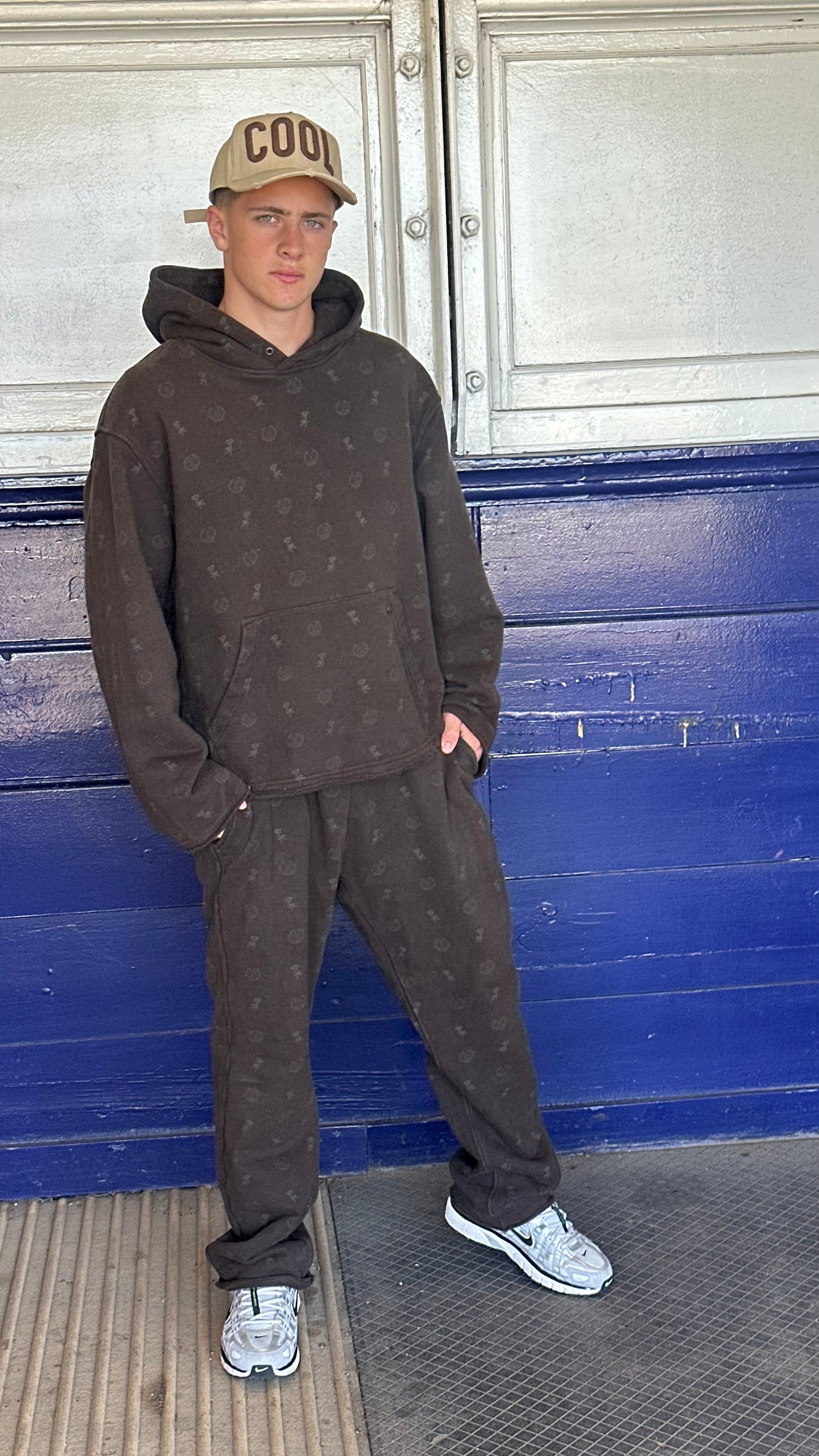 Honor The Gift Brown Monogram An Ode To An Inner City Tracksuit – Large Hoodie / Medium Bottoms
