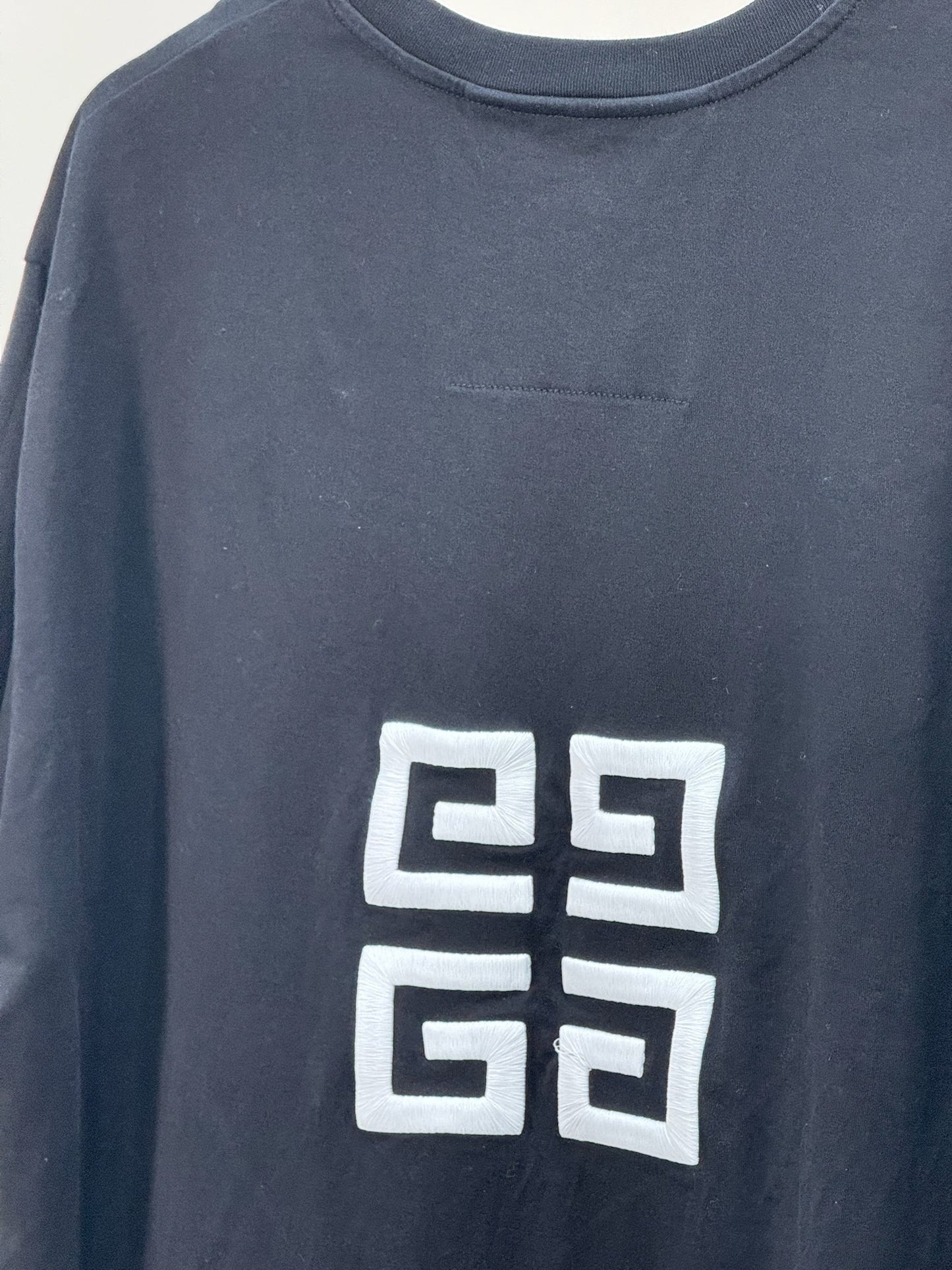 Givenchy Black White 4G Motif Logo T-Shirt - XL