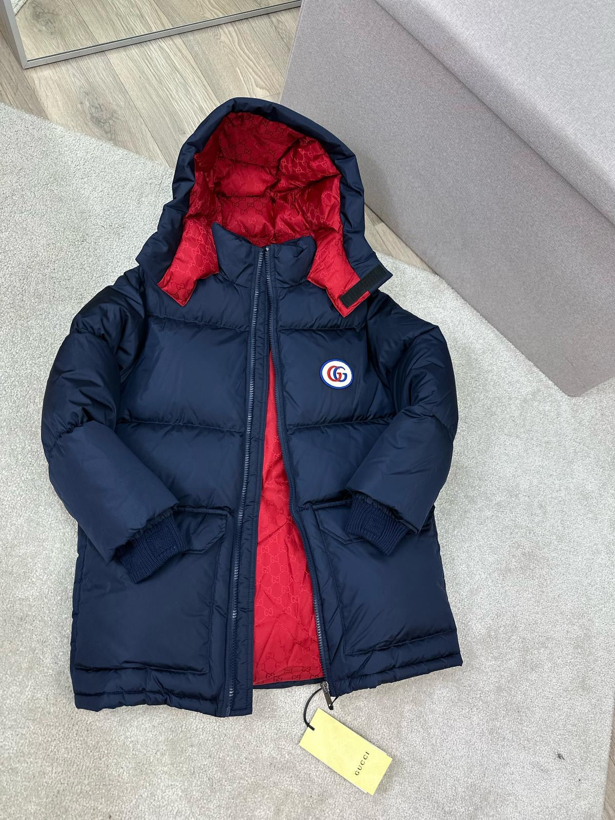 Gucci Navy GG Padded Coat - New in Tags Age 8