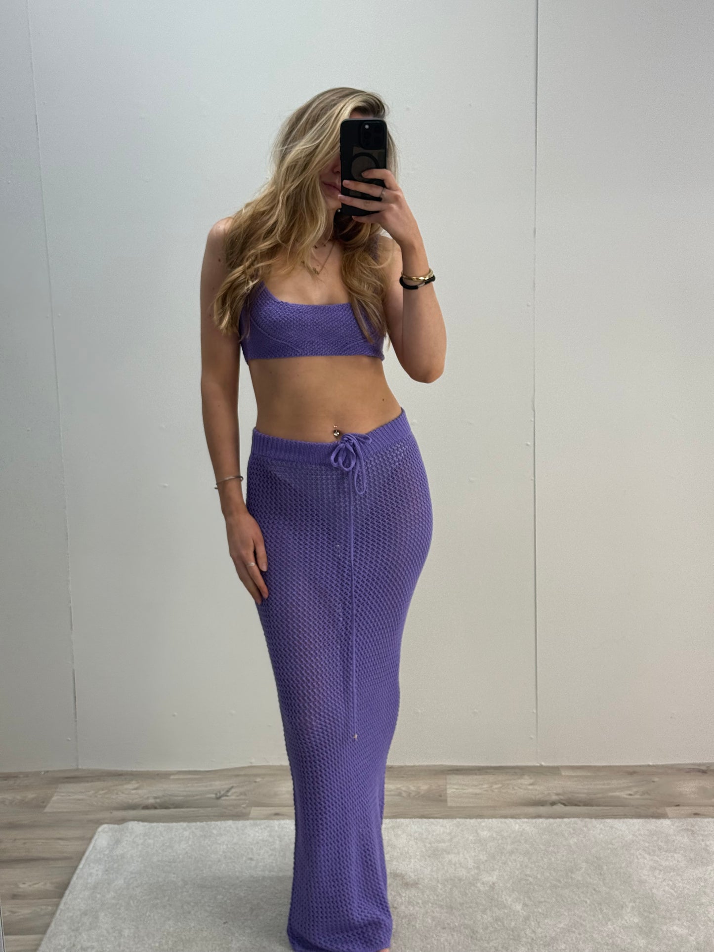 Bananhot Purple Holt Skirt & Bralette Set -UK 8