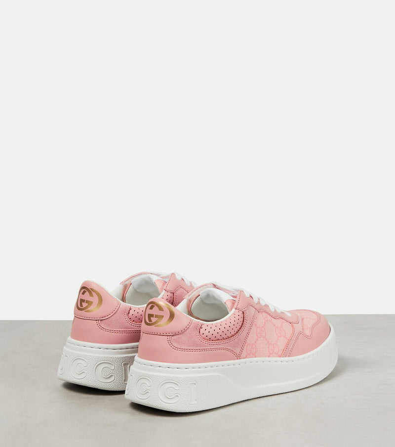 Gucci Pink GG Chunky B Trainers-UK 5