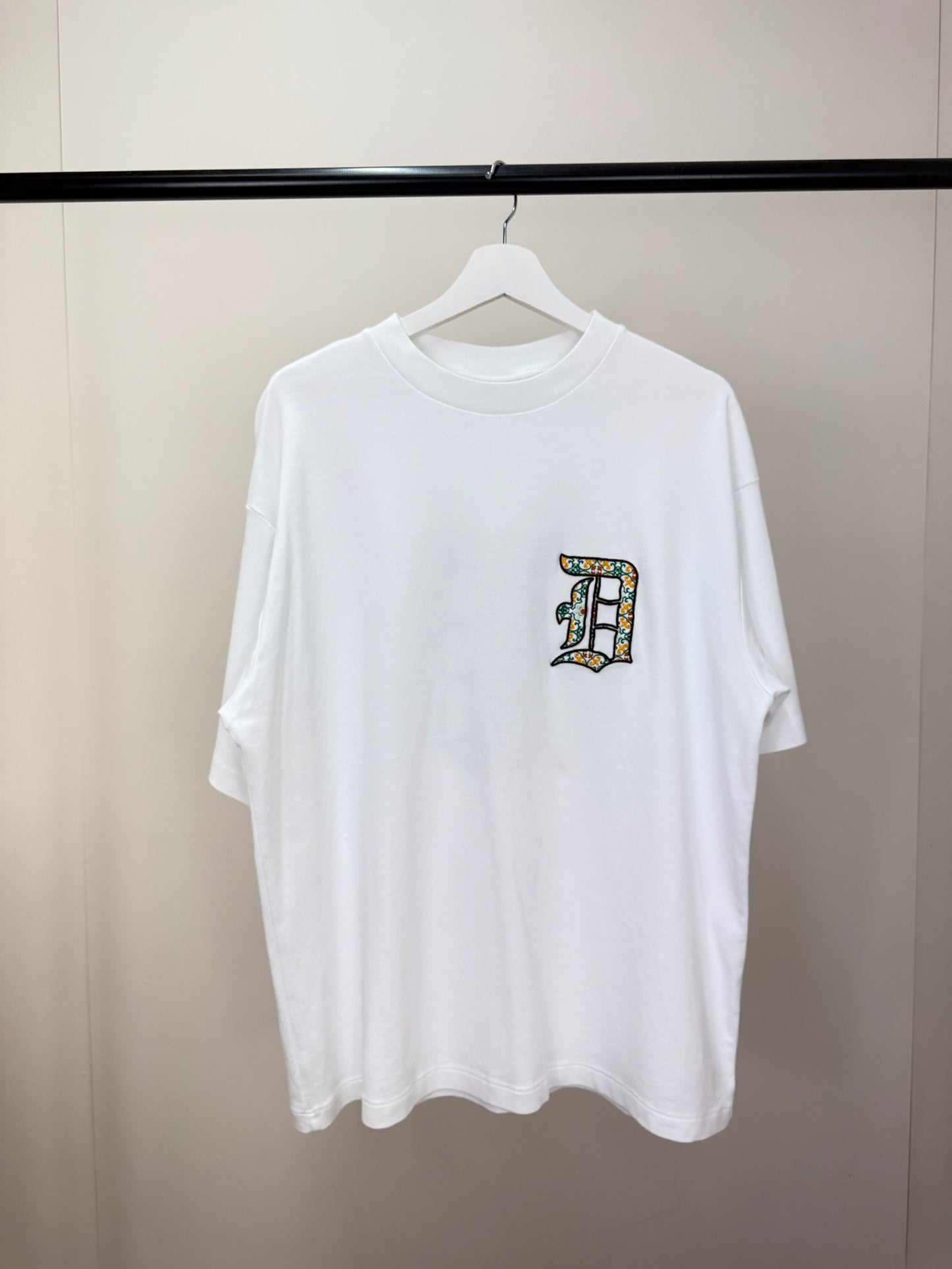 Drôle De Monsieur White Logo T-Shirt - Small