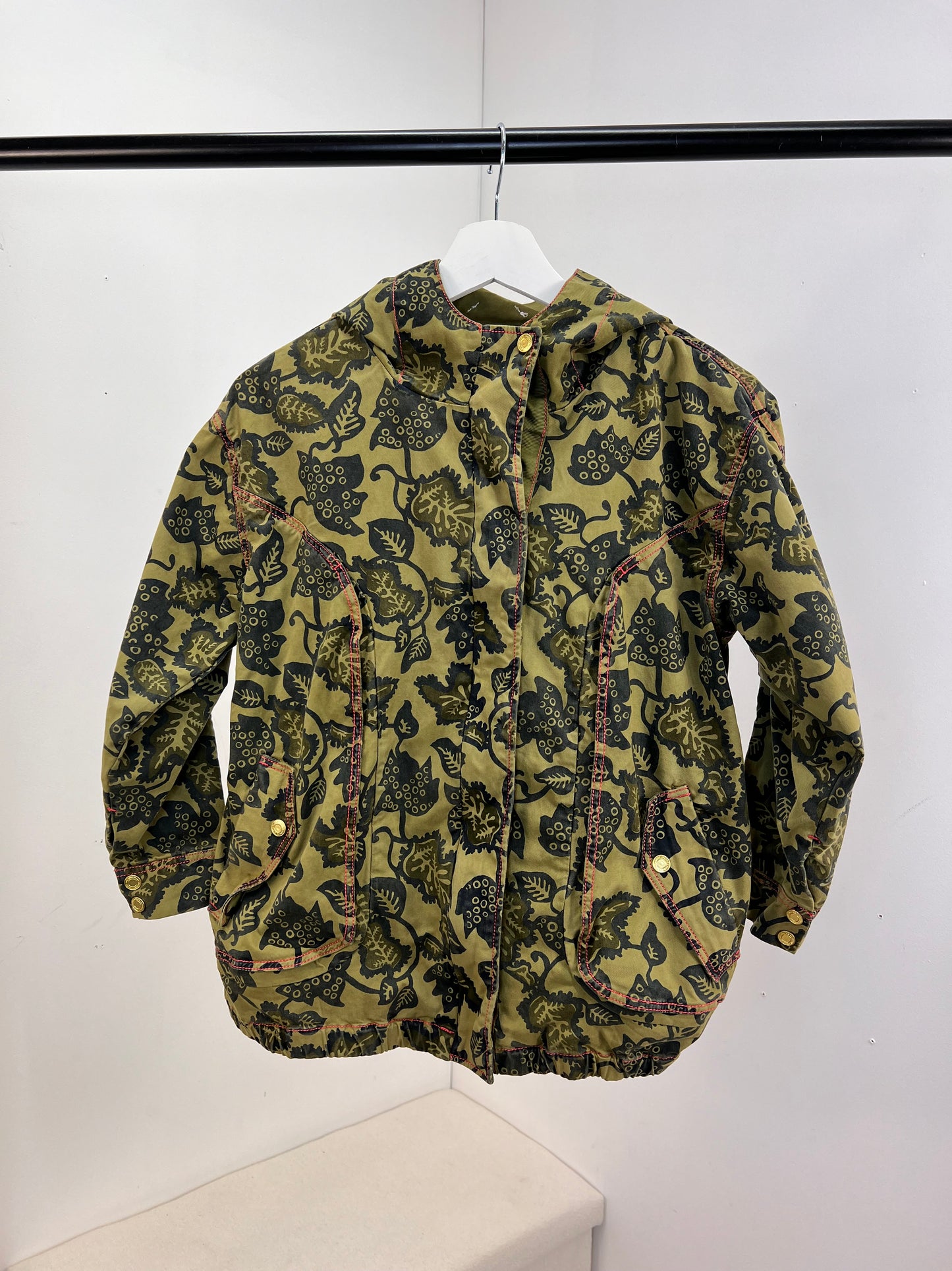 Kids LITTLE MARC JACOBS Khaki Logo Leaf Effect Jacket - Age 10