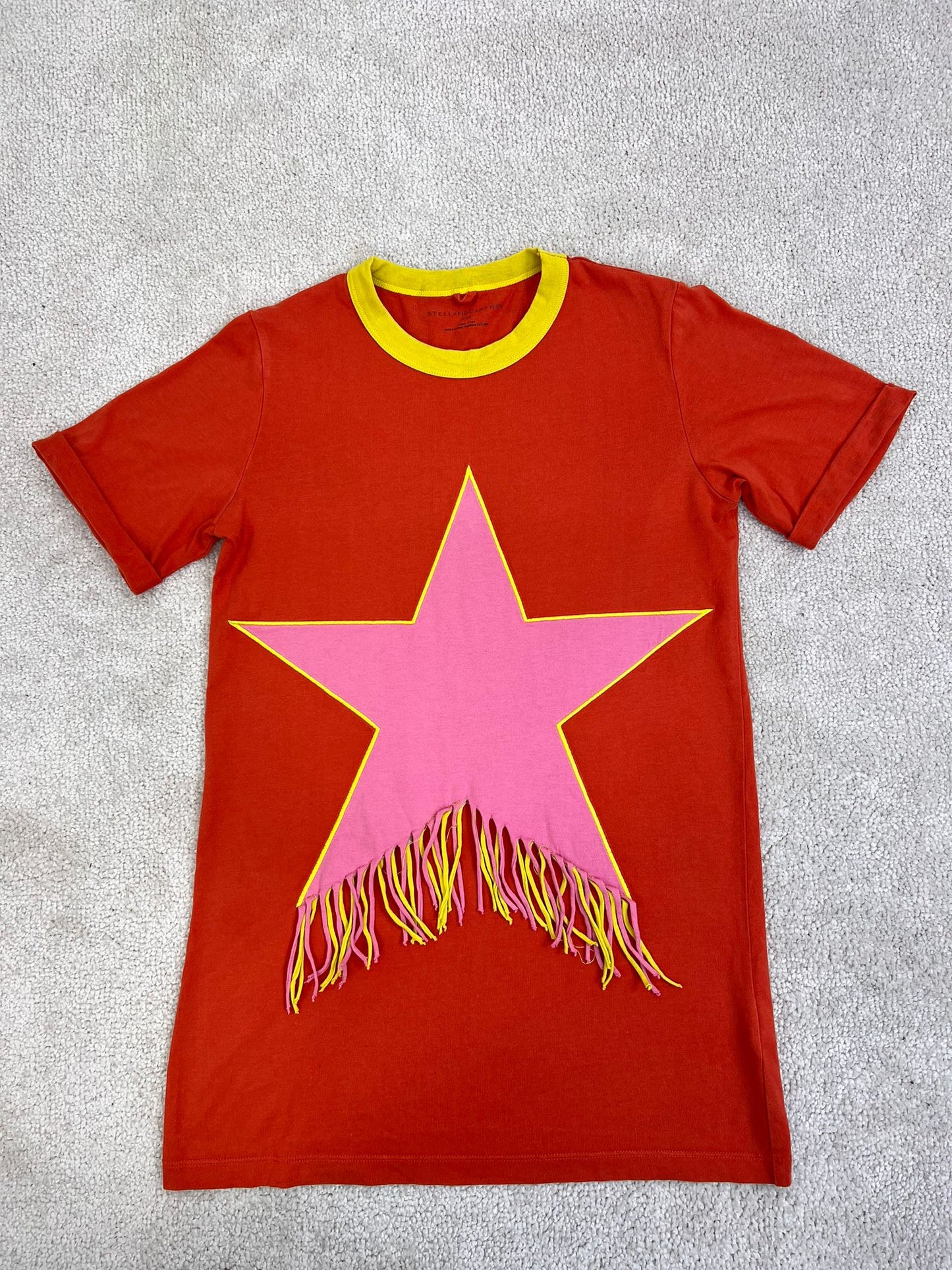 Kids Stella McCartney Orange Star Pink T-Shirt (Age 8)