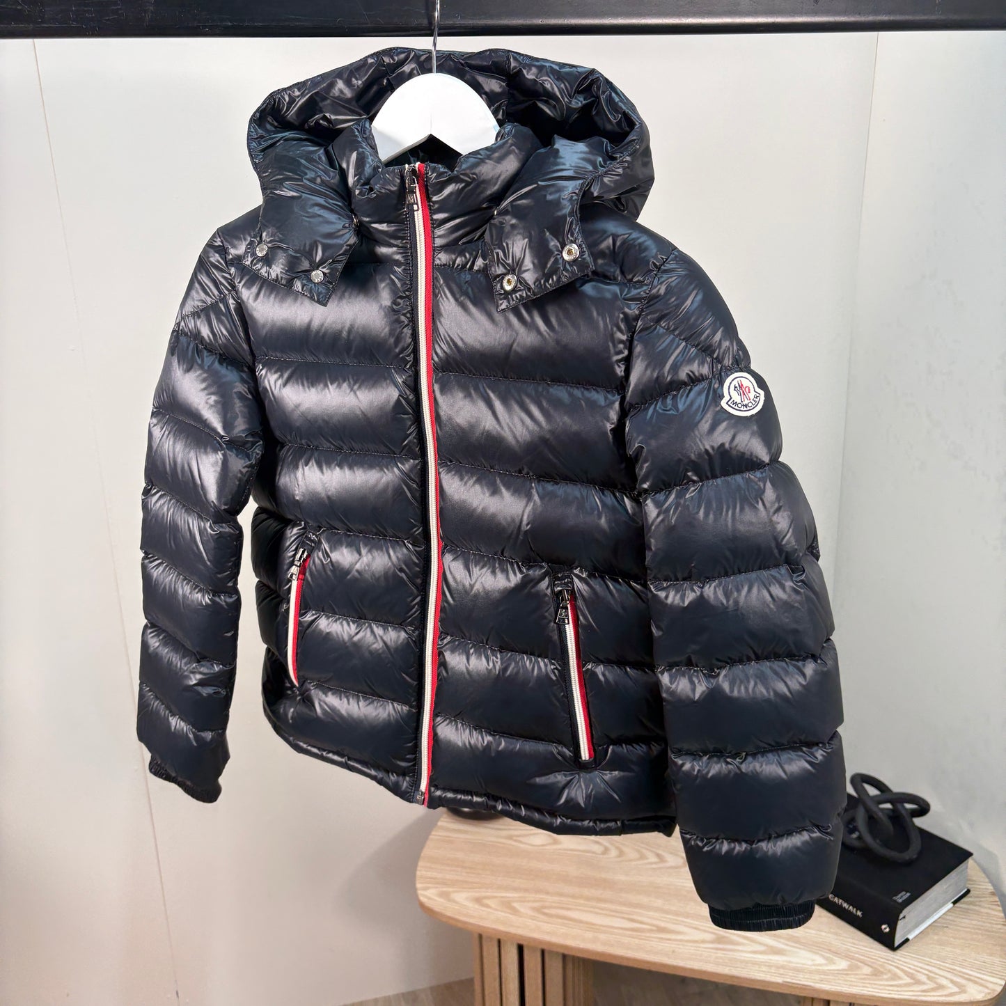 Moncler Navy Puffer Coat – 12Y