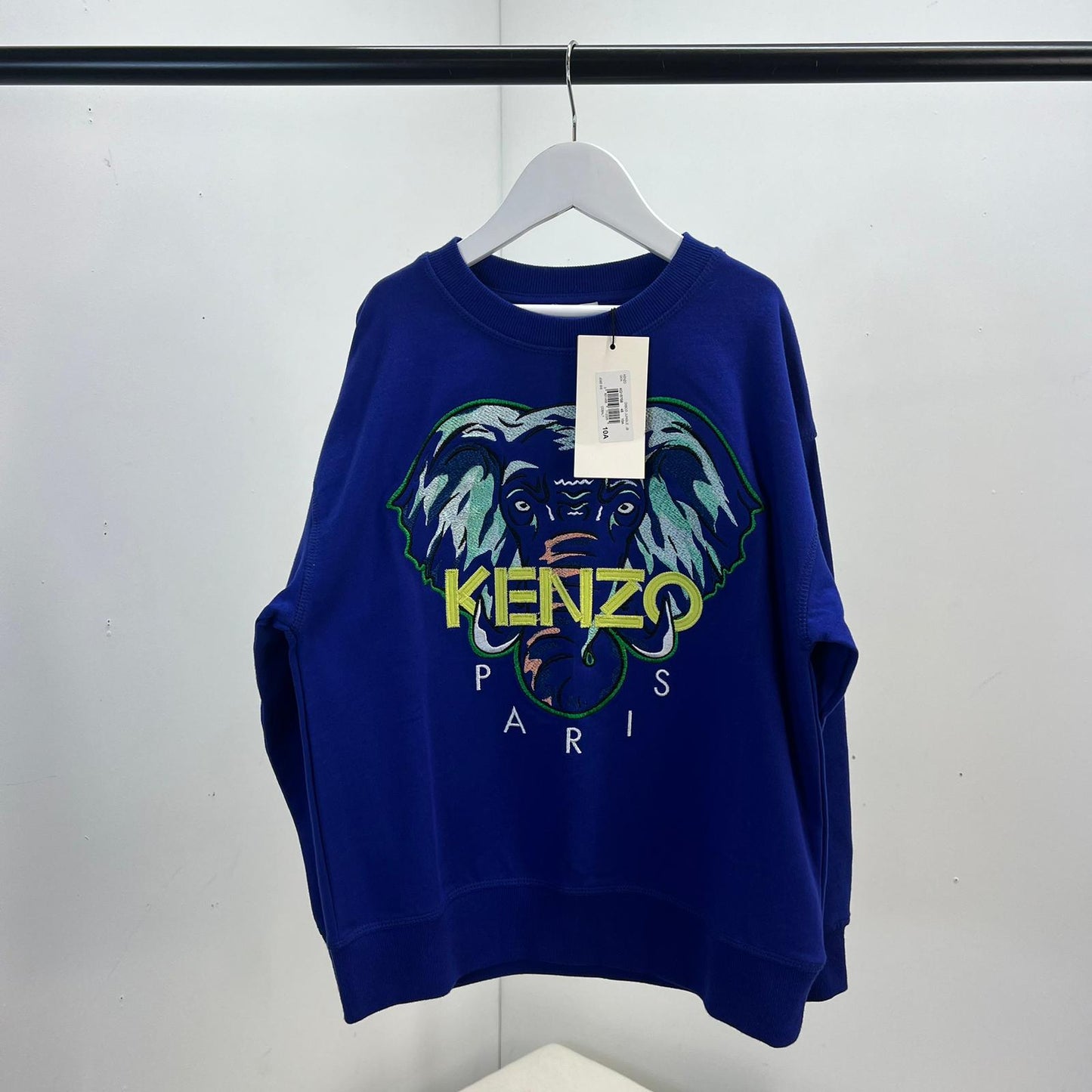 Kids Kenzo Blue Logo Jumper, Brand New In Tag - Age 10