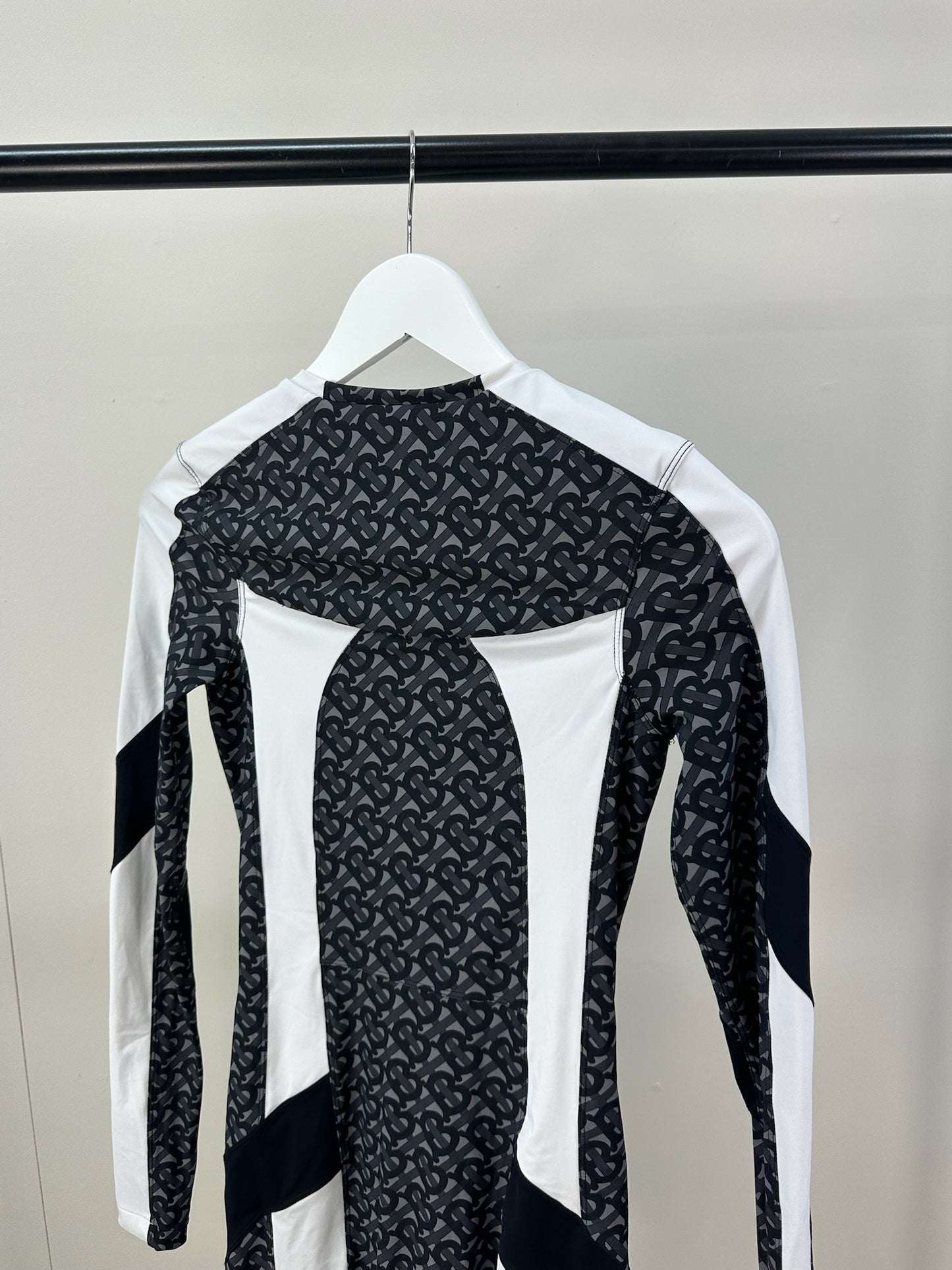 Burberry Burberry Zip Adaline Monogram Logo Dress- XS