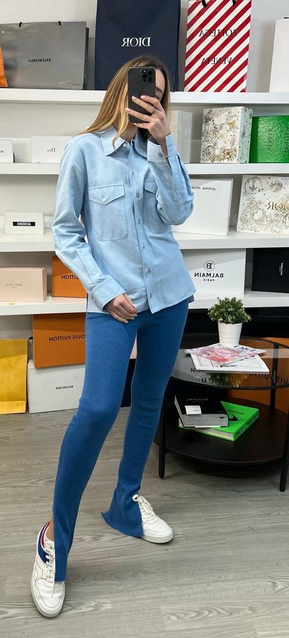 Stella McCartney Blue 2 Pocket Shirt - UK 10