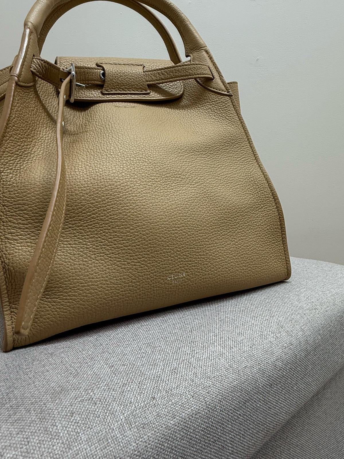 Celine ‘Big Bag’ Tan Handbag , Small