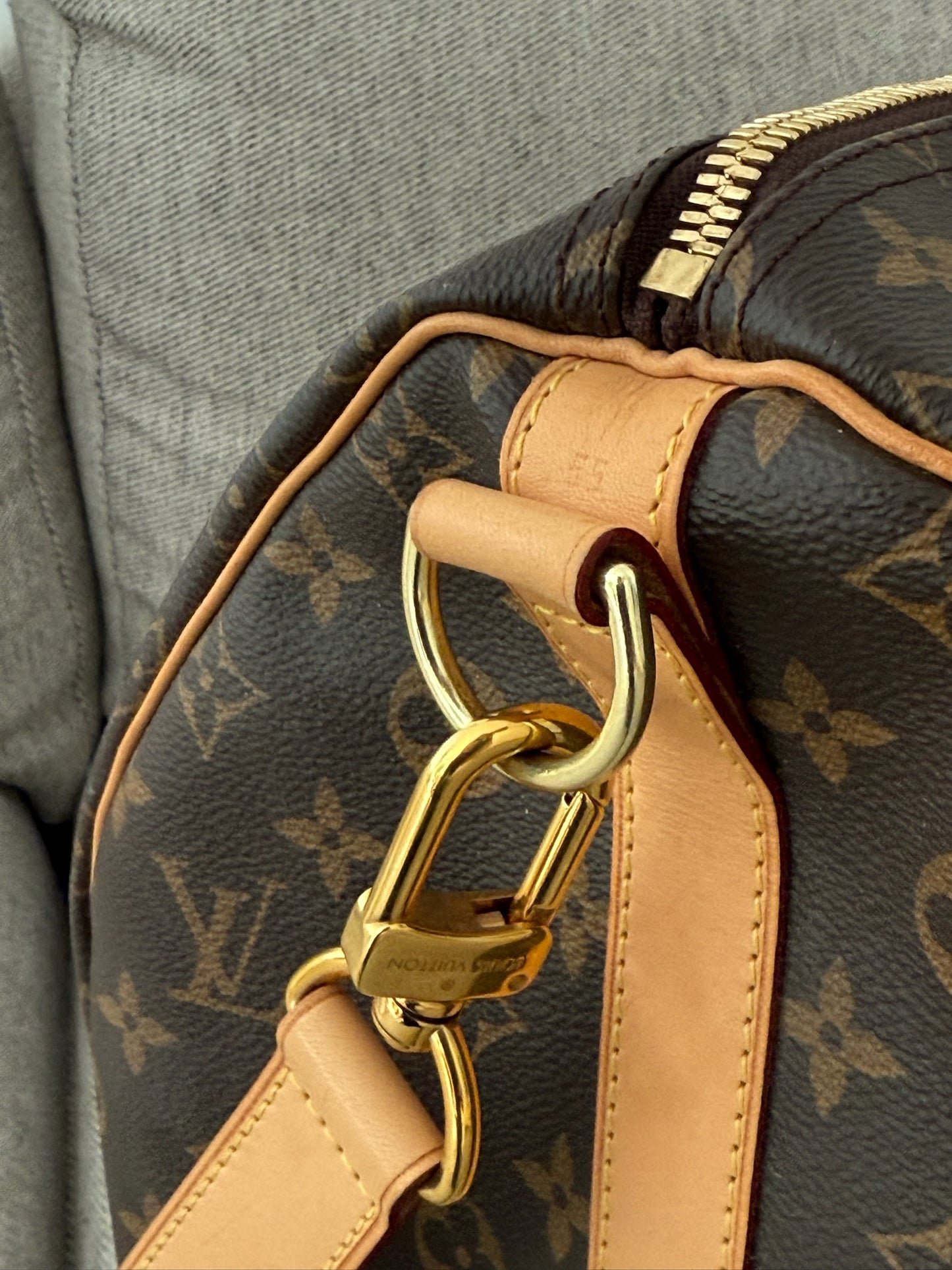 Louis Vuitton Keepall Bandoulière 55 Brown Monogram Bag