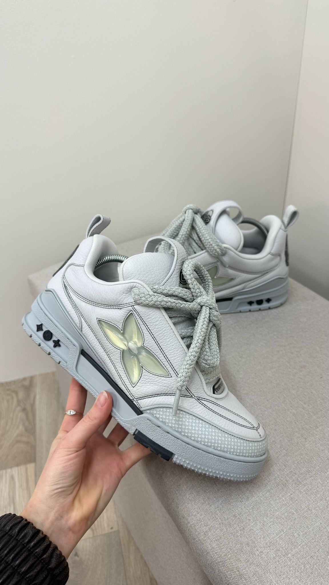 Louis Vuitton Grey Lv Skate Trainer-UK 7.5