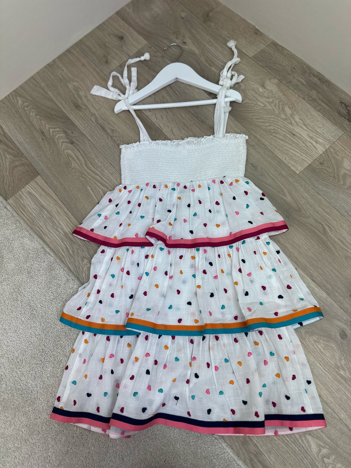 Kids Zimmermann white Multi heart Dress Age 6