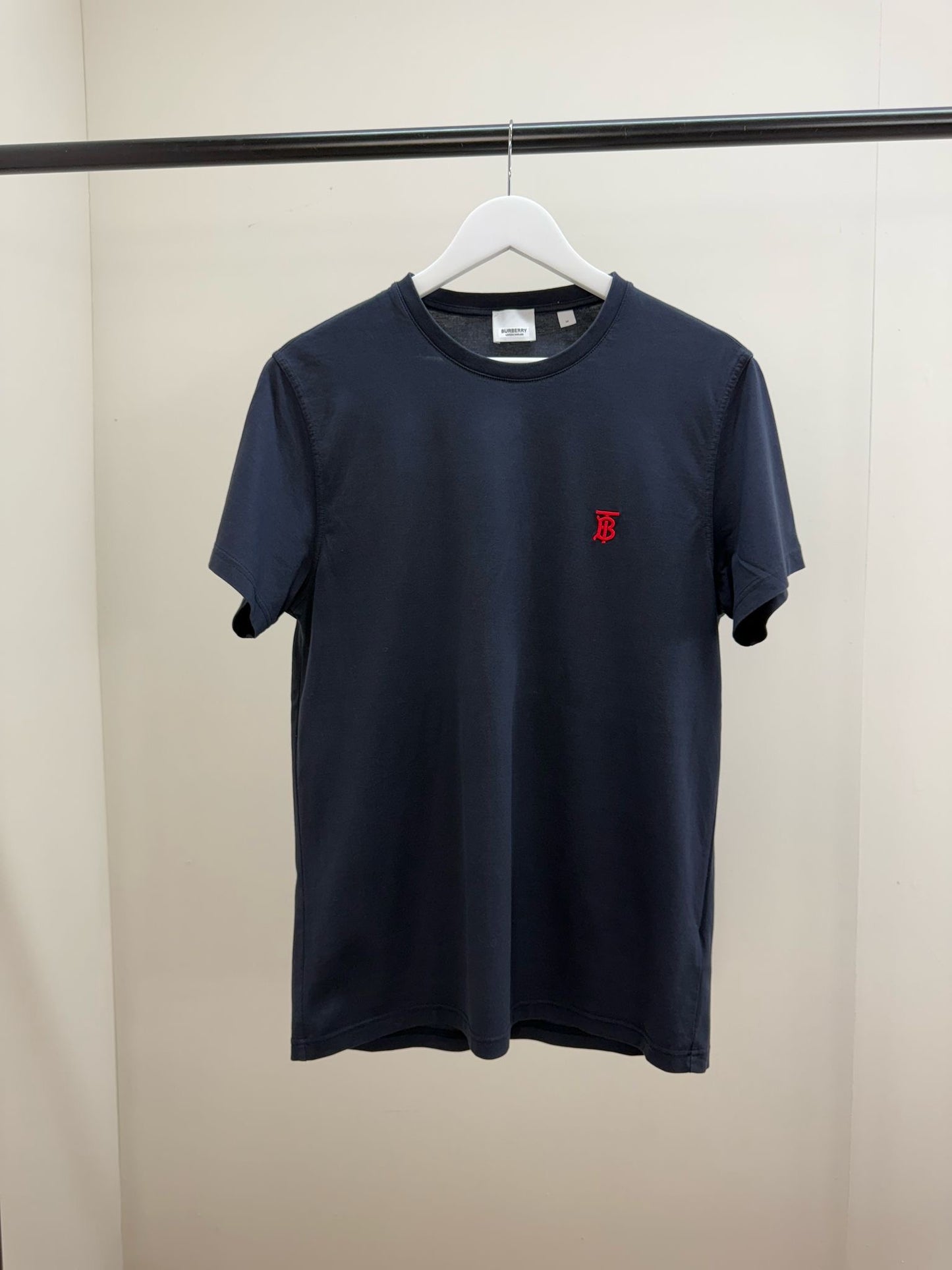 Burberry Navy Red Tb T-Shirt - Medium