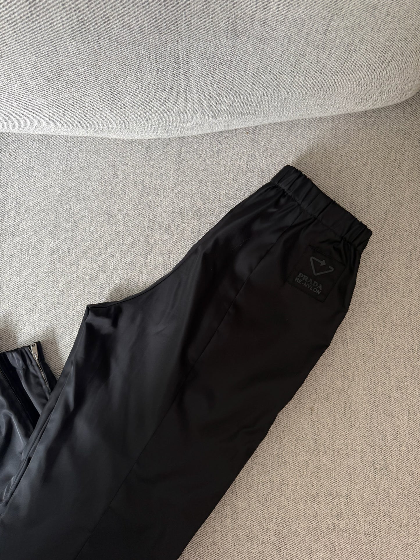 Prada Straight-Leg Re-Nylon Gabardine Trousers-42/Small
