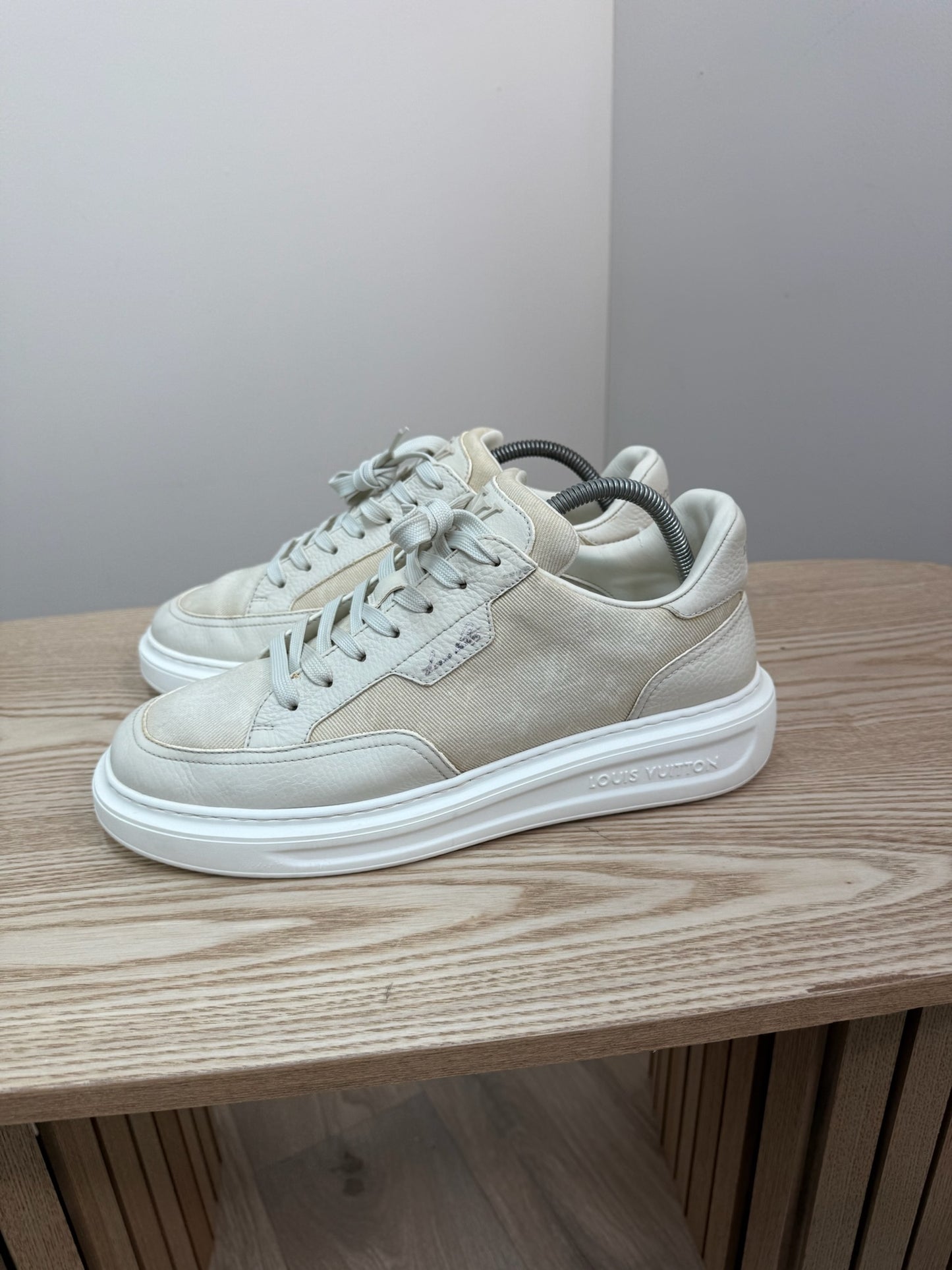 Louis Vuitton Beige Beverly Hills Trainers UK 8