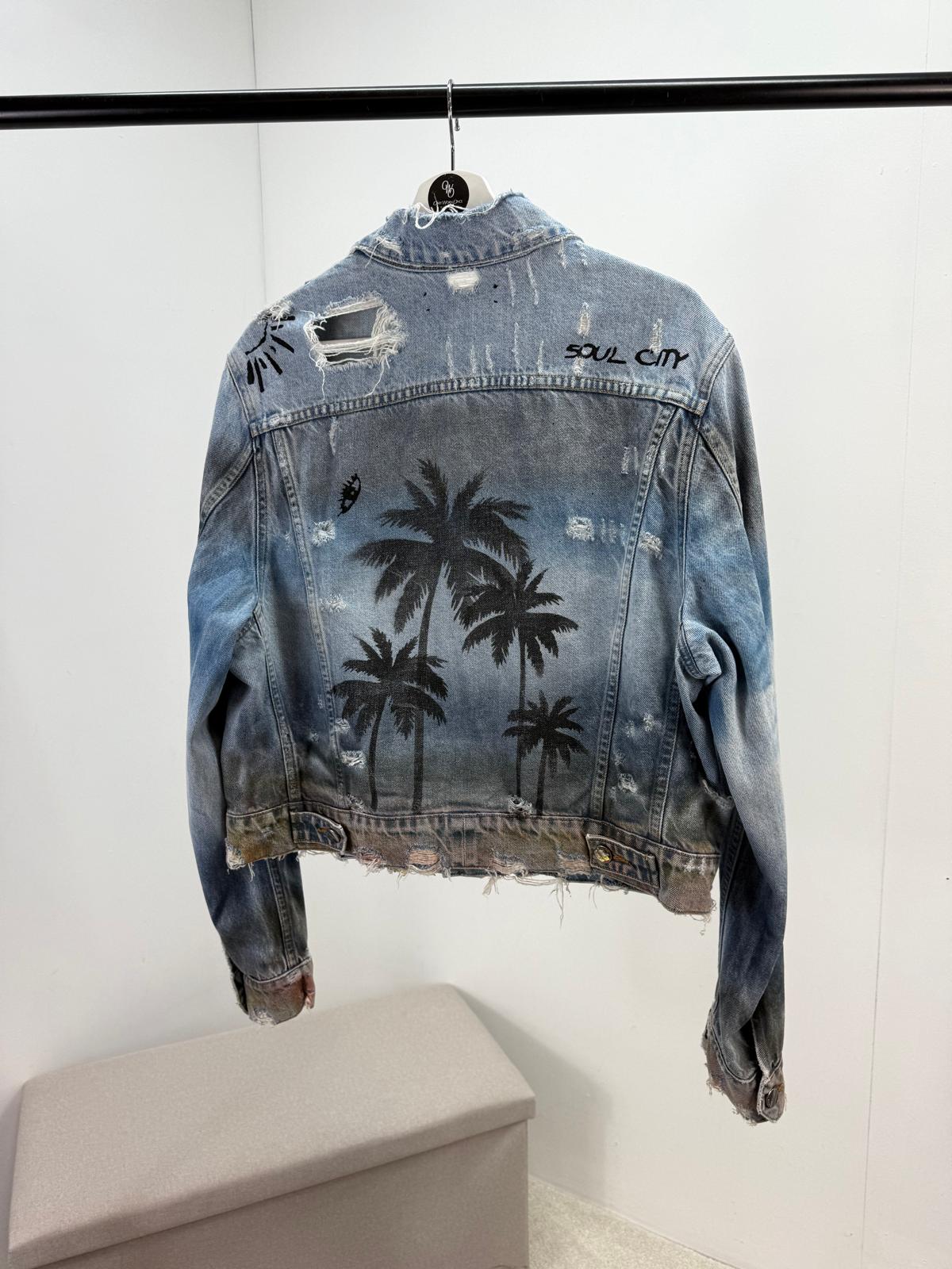 Amiri Palm Tree Denim jacket - Small