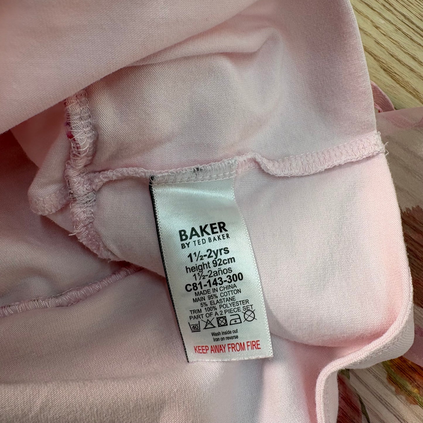 Kids Ted Baker Floral Hem Top – Age 1.5-2 Years