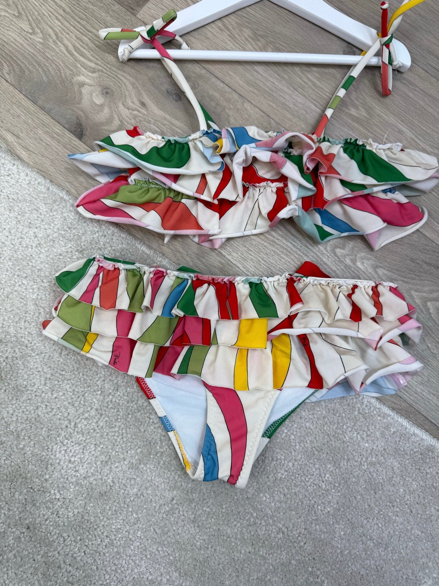 Kids Emilio Pucci Multi Colour Spaghetti Strap - Age 8