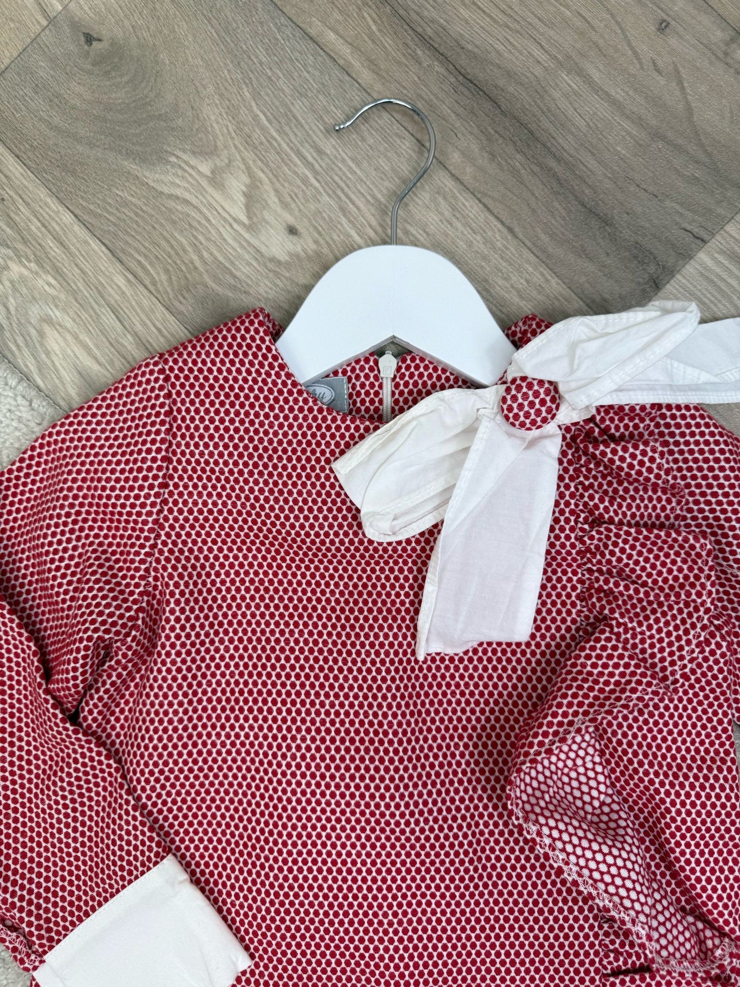 Kids Rochy Red And White Bow Dress Age 6