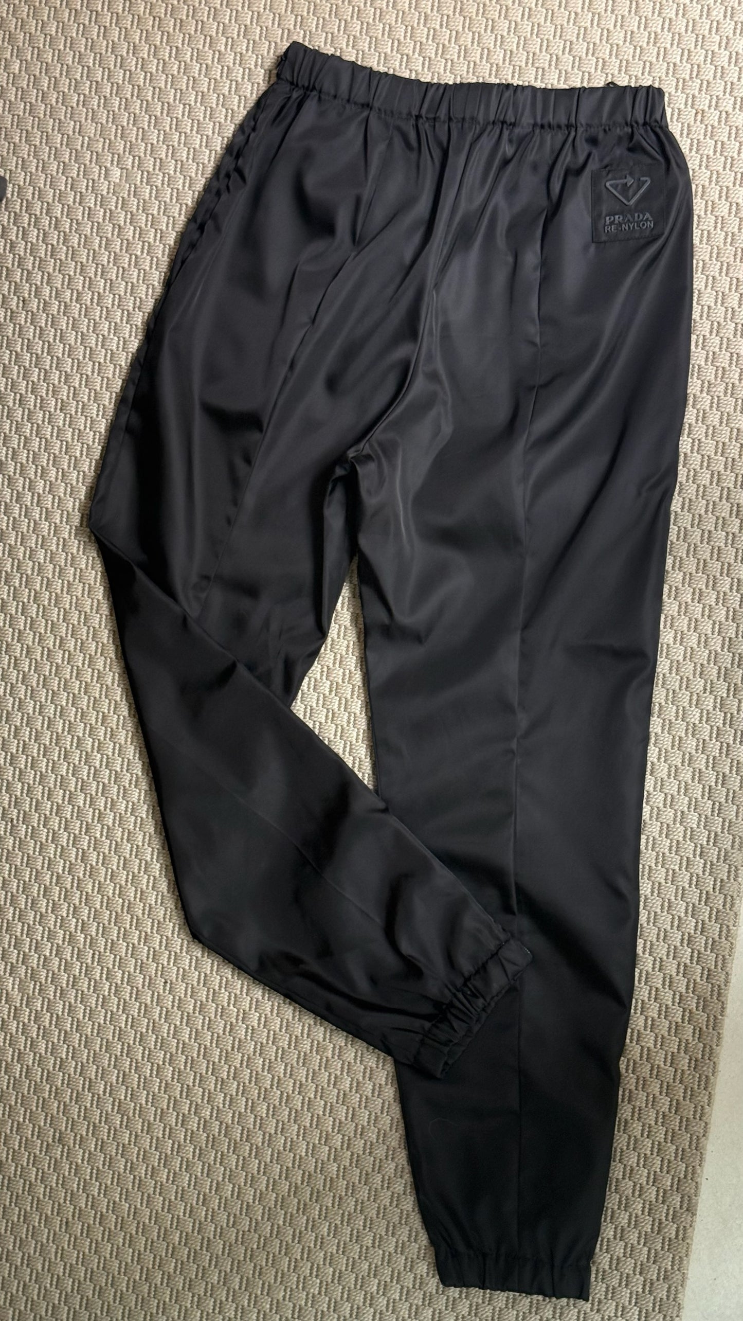 Prada Straight-Leg Re-Nylon Gabardine Trousers-42/Small