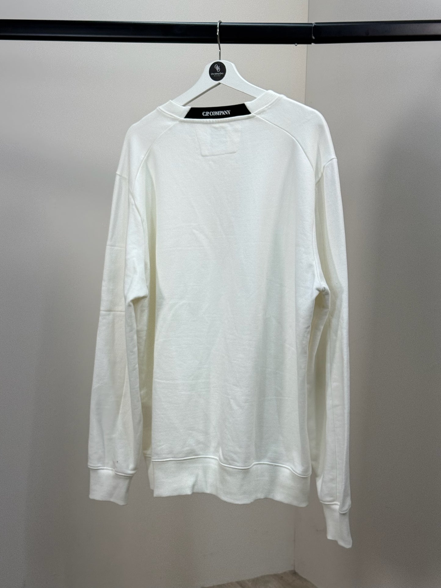 CP Company White Badge Logo Jumper - XXL