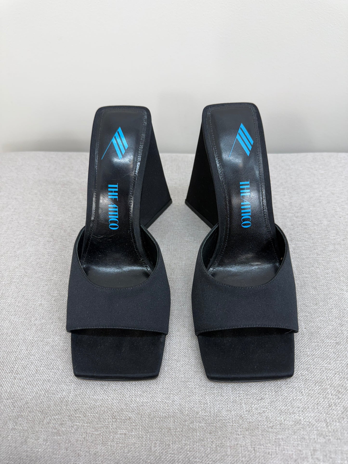THE ATTICO Cheope black suede mules - UK 4.5
