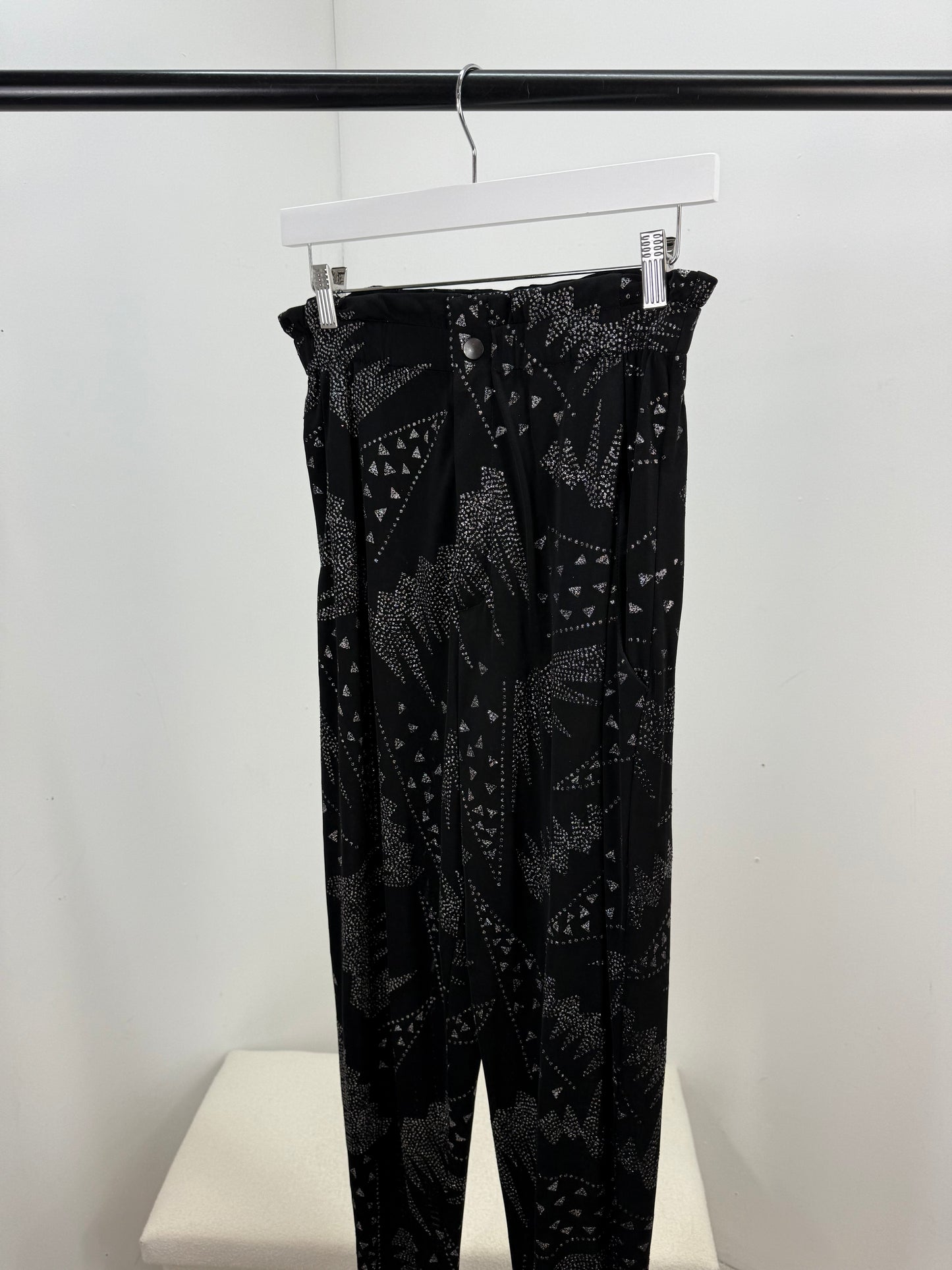 Isobel Marant Black & Silver Detail Trouser Co-Ord - UK 8