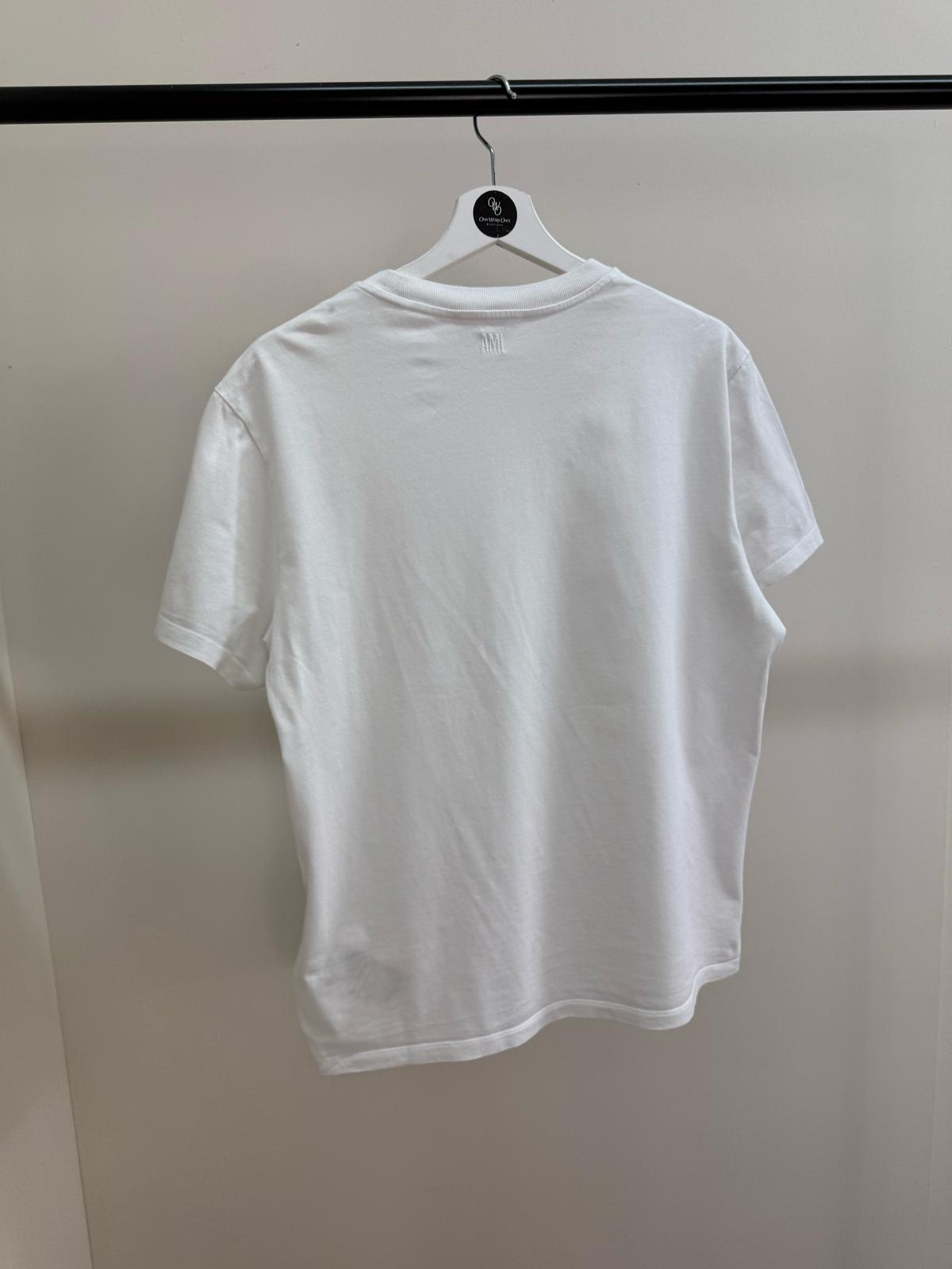 Ami White Heart T-Shirt-Medium