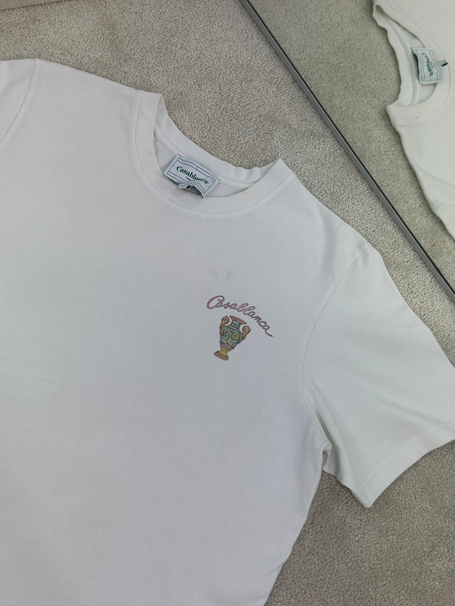 Casablanca White Ally T-Shirt - XXL
