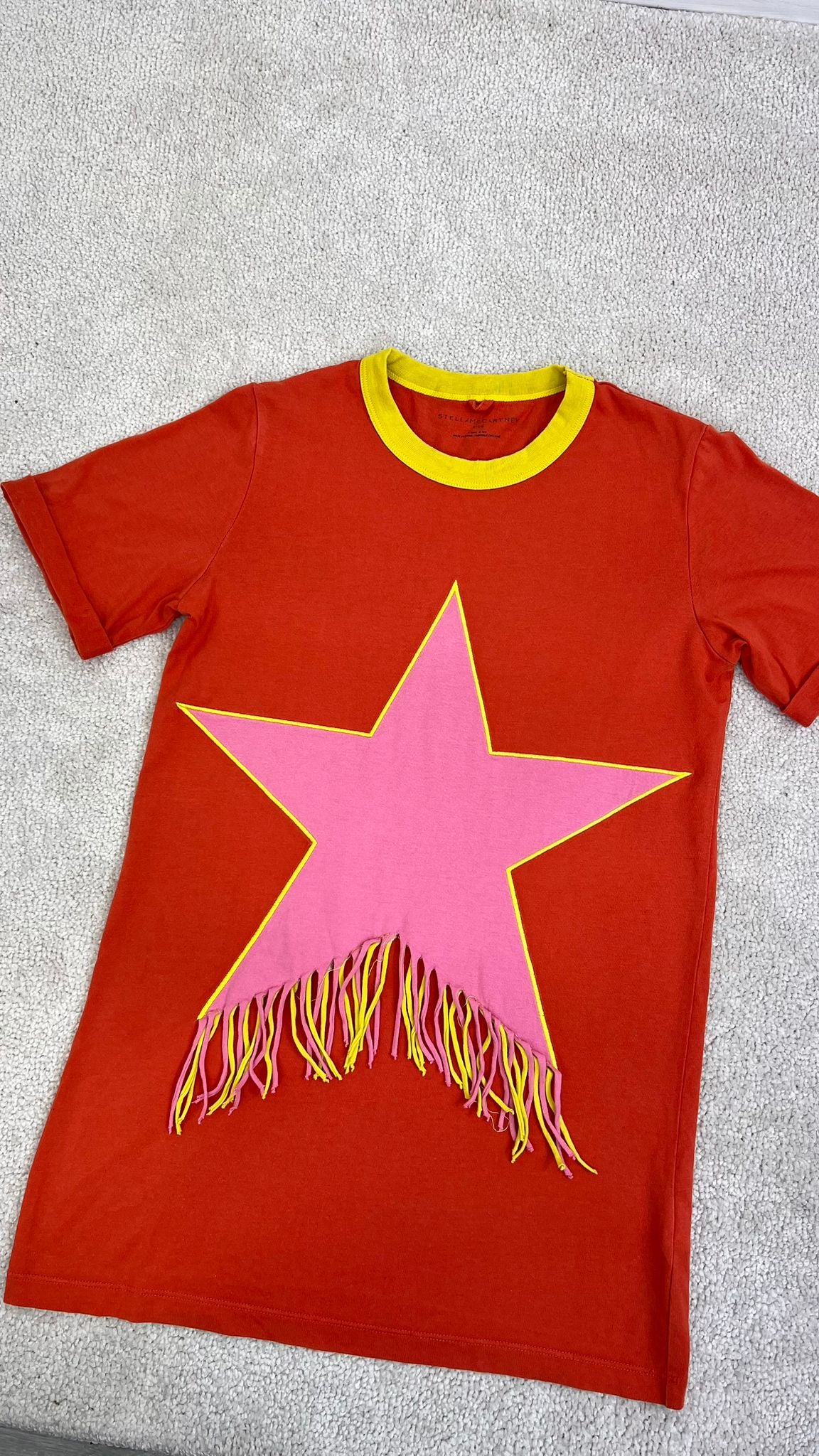 Kids Stella McCartney Orange Star Pink T-Shirt (Age 8)