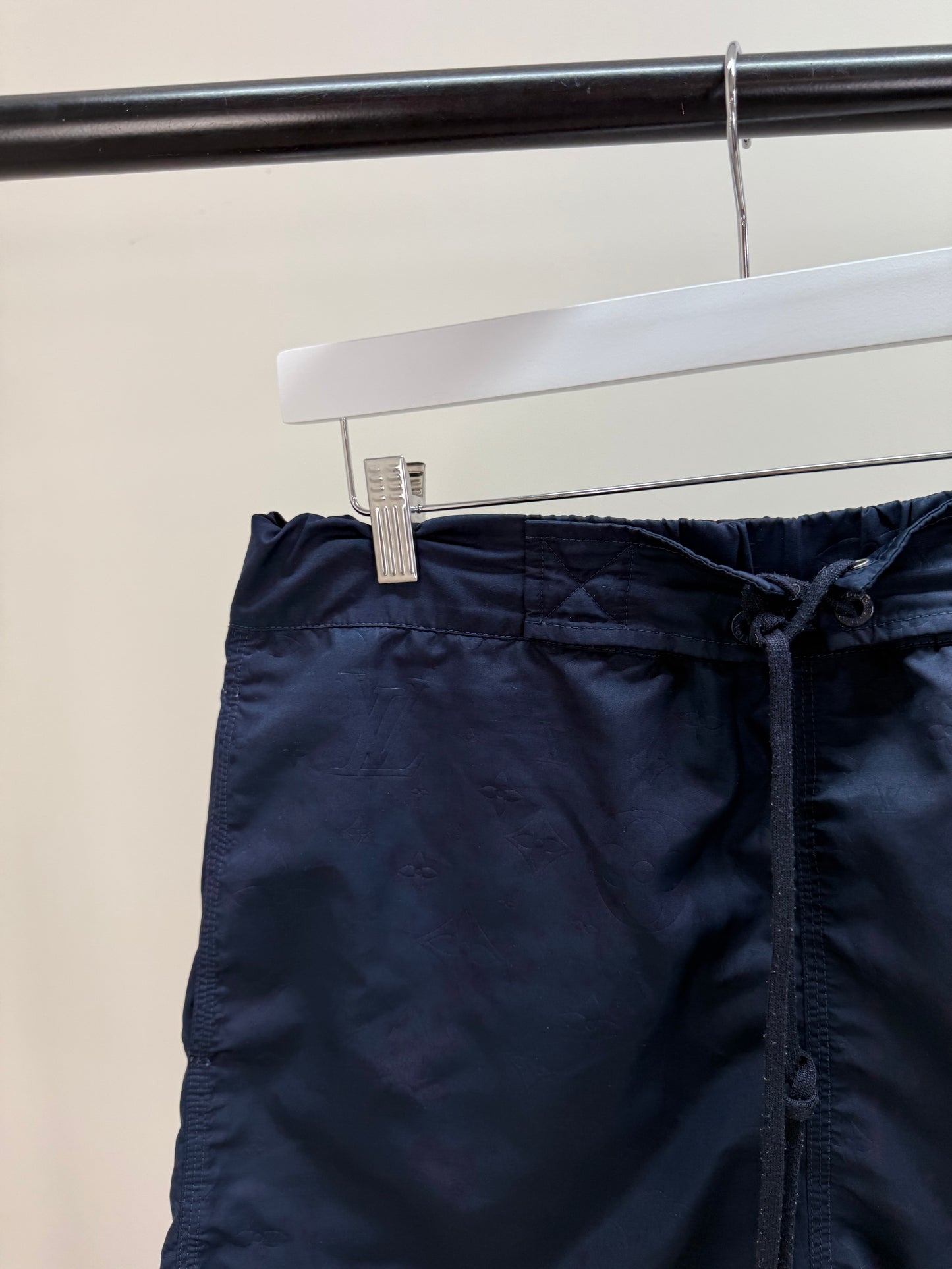 Louis Vuitton Navy Damier Signature Swimshorts - Medium