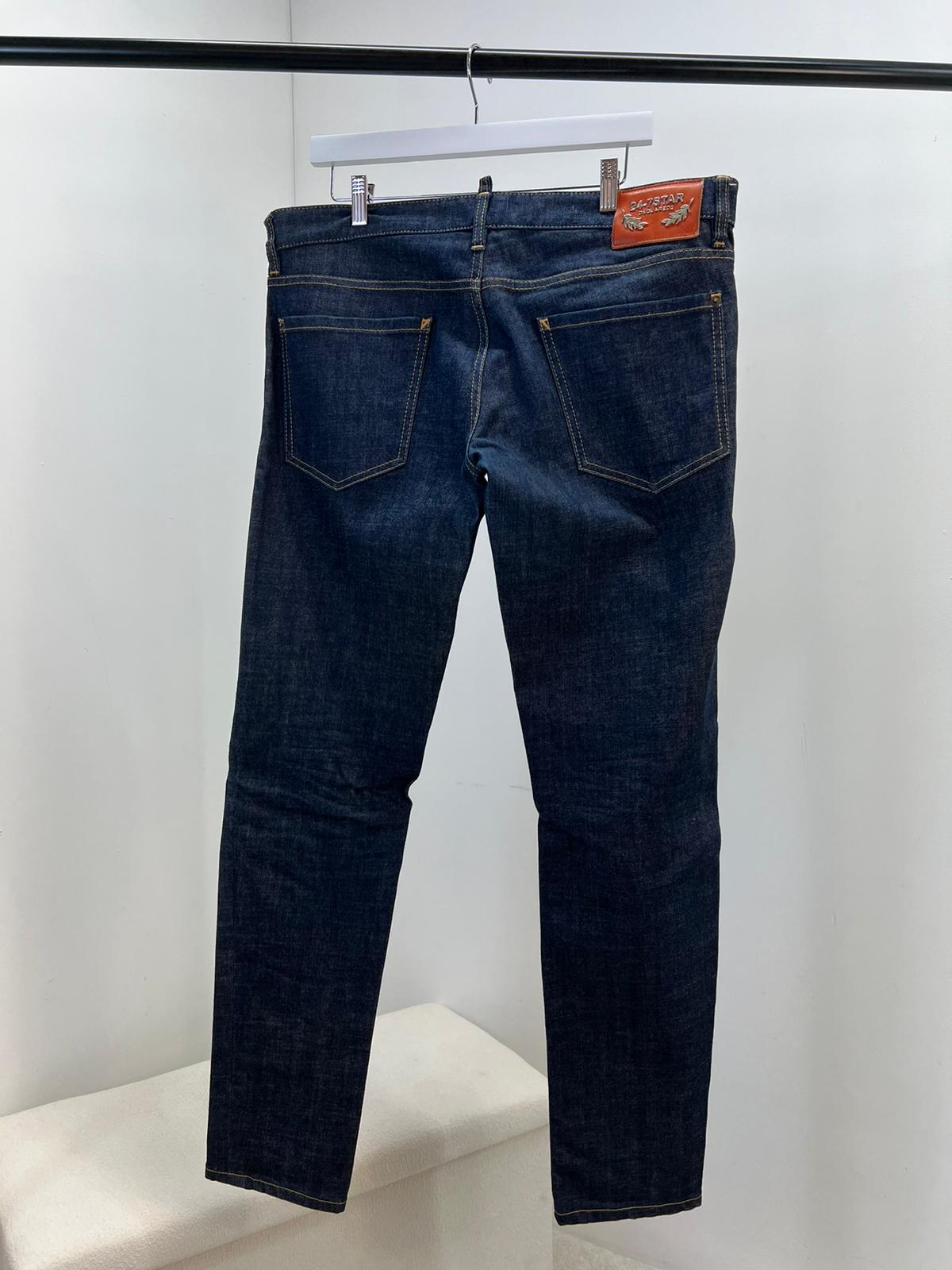 Dsquared2 “24-7” Star Blue Light Distressed Jeans (L50)