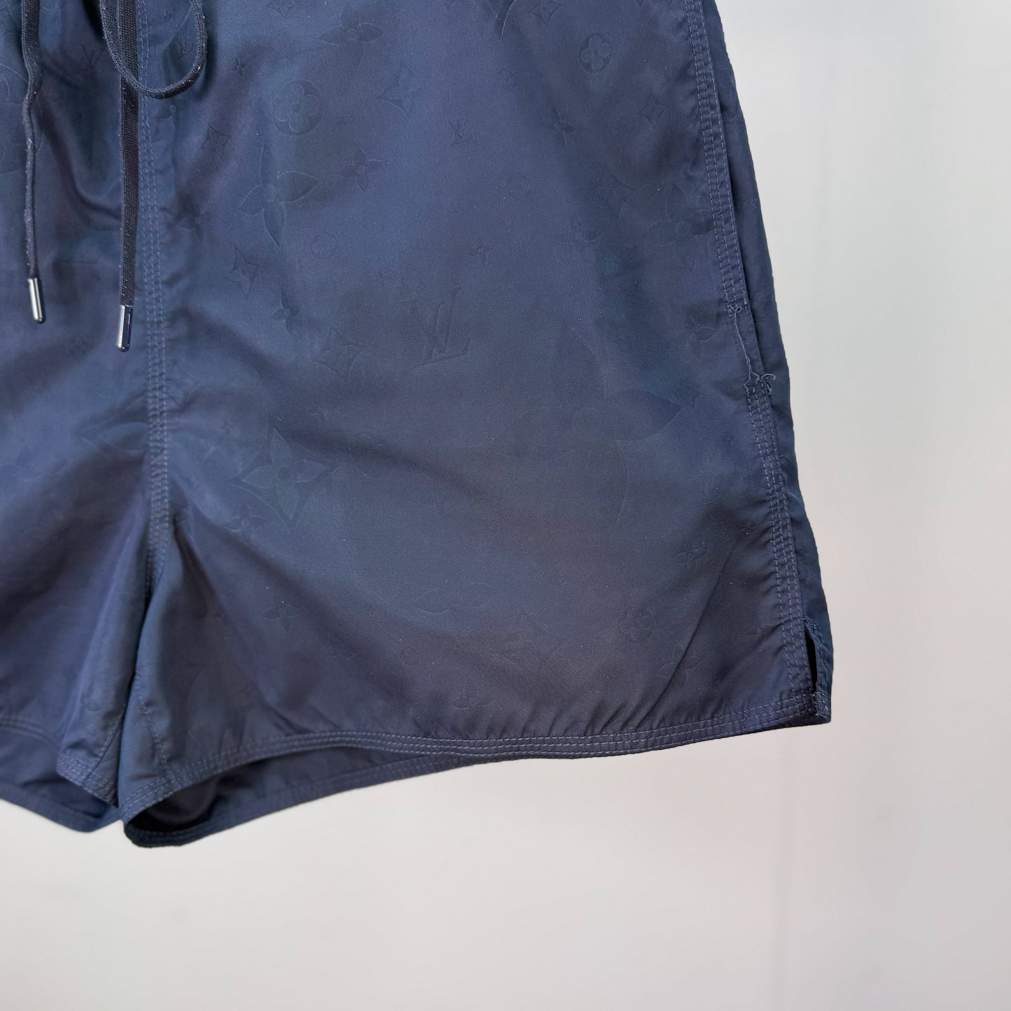 Louis Vuitton Navy Damier Signature Swimshorts - Medium