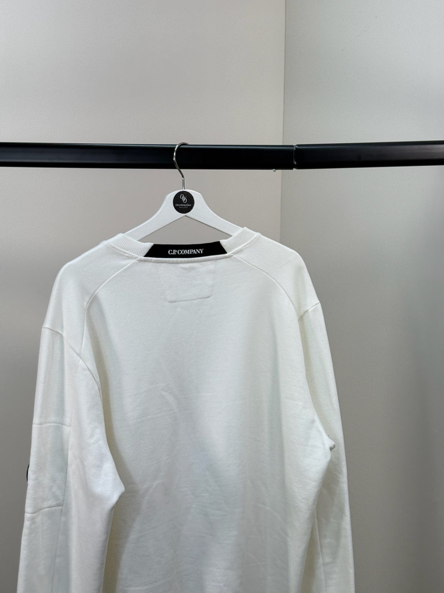 CP Company White Badge Logo Jumper - XXL