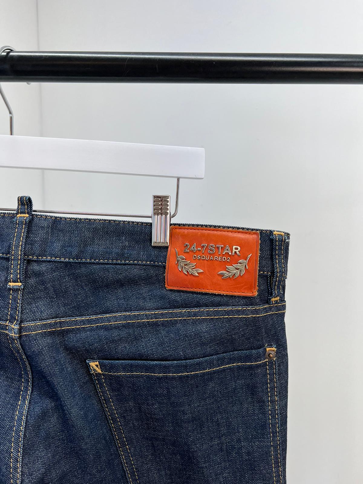 Dsquared2 “24-7” Star Blue Light Distressed Jeans (L50)