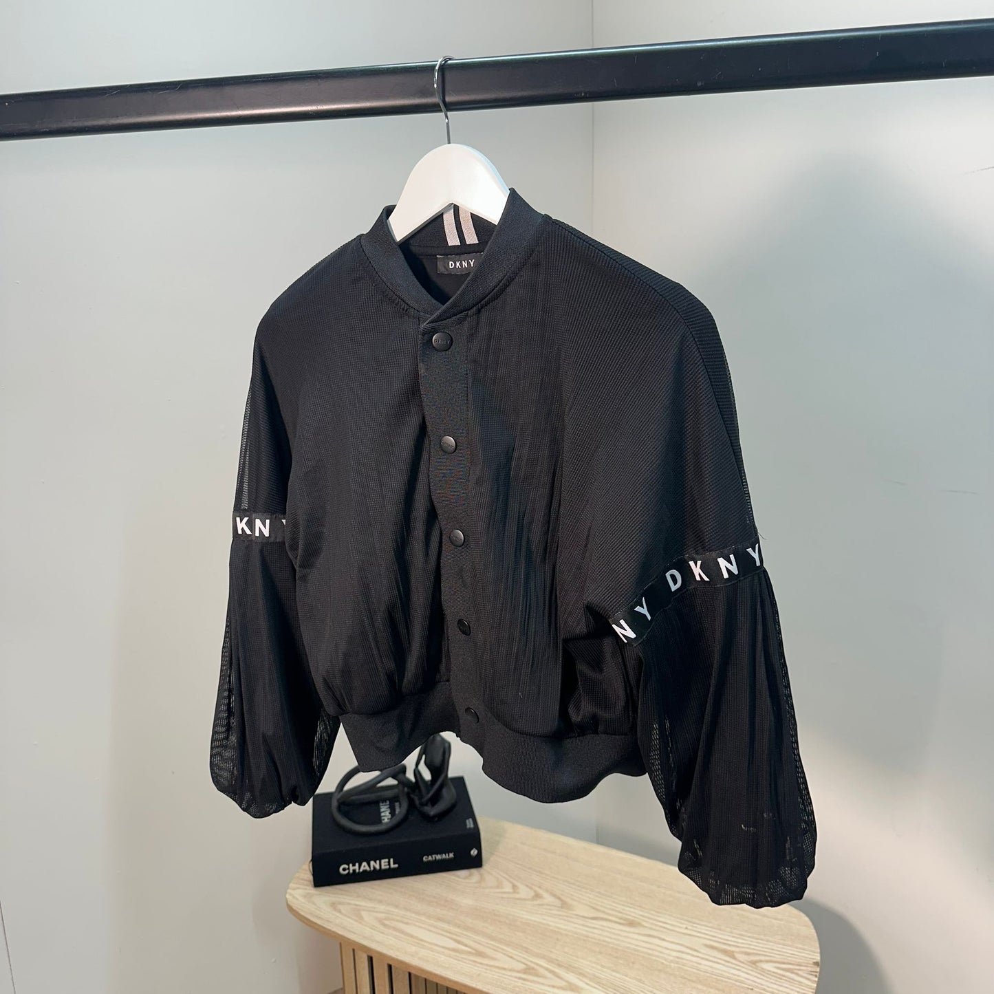 Kids DKNY Black Bomber Jacket – Age 14