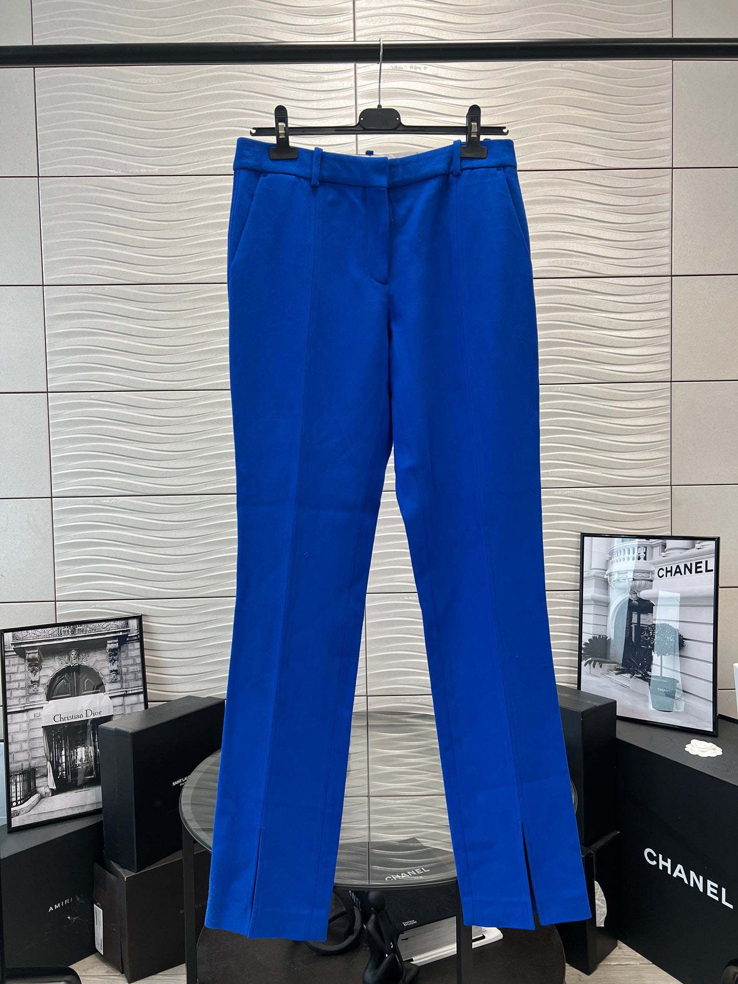 Victoria Beckham Colbolt Front Split Suit Trouser - UK 10