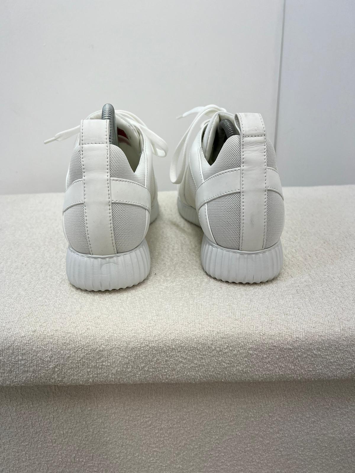 PHILLIP PLEIN White PP Predator Chunky Trainer - UK 8