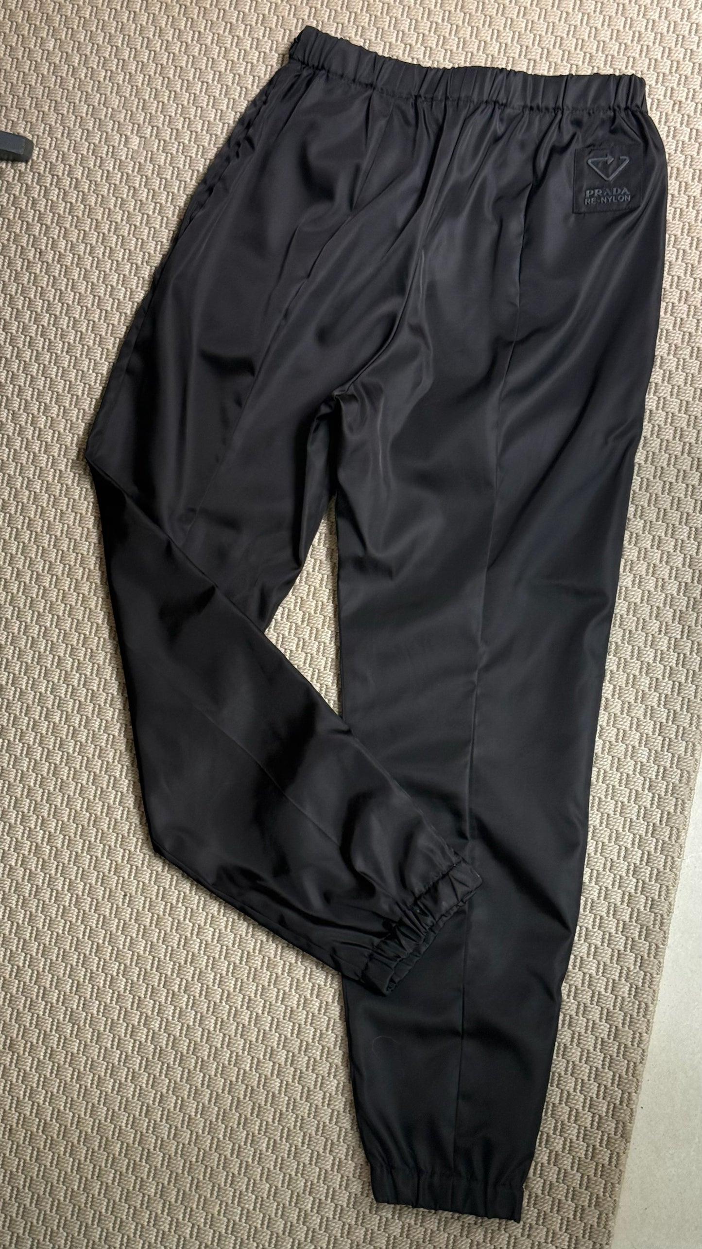 Prada Straight-Leg Re-Nylon Gabardine Trousers-42/Small