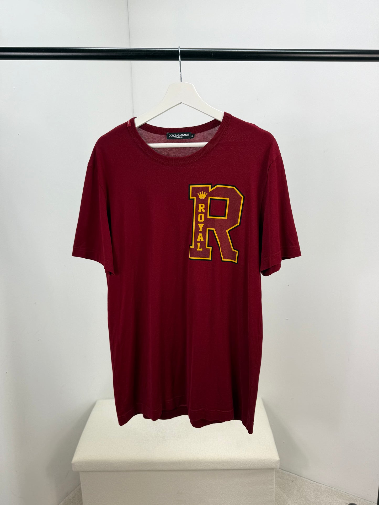 Dolce & Gabbana Red Royal R T-shirt - XL