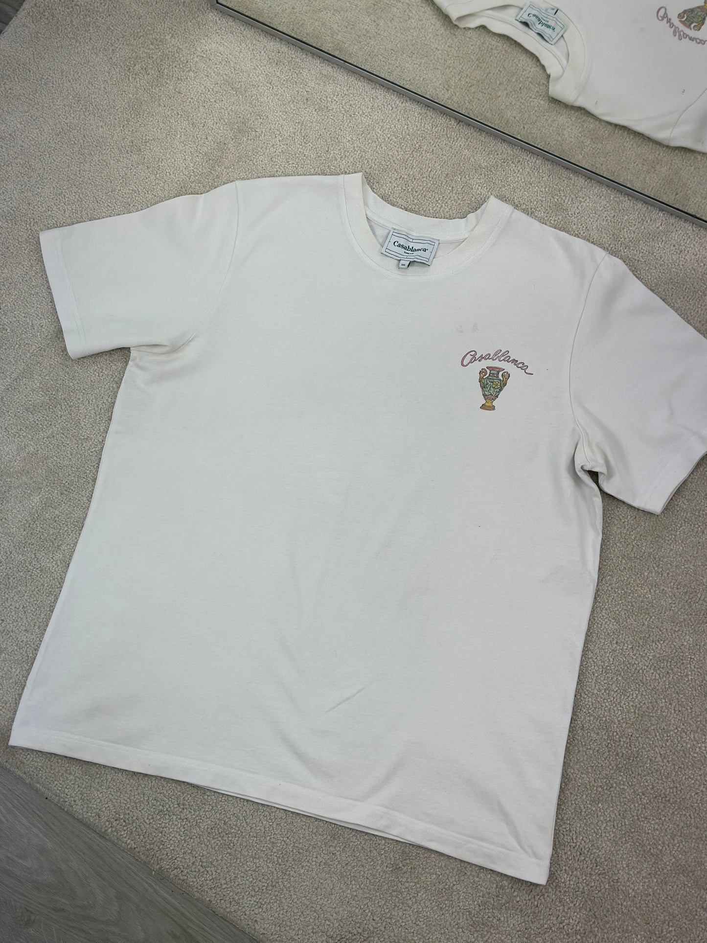 Casablanca White Ally T-Shirt - XXL