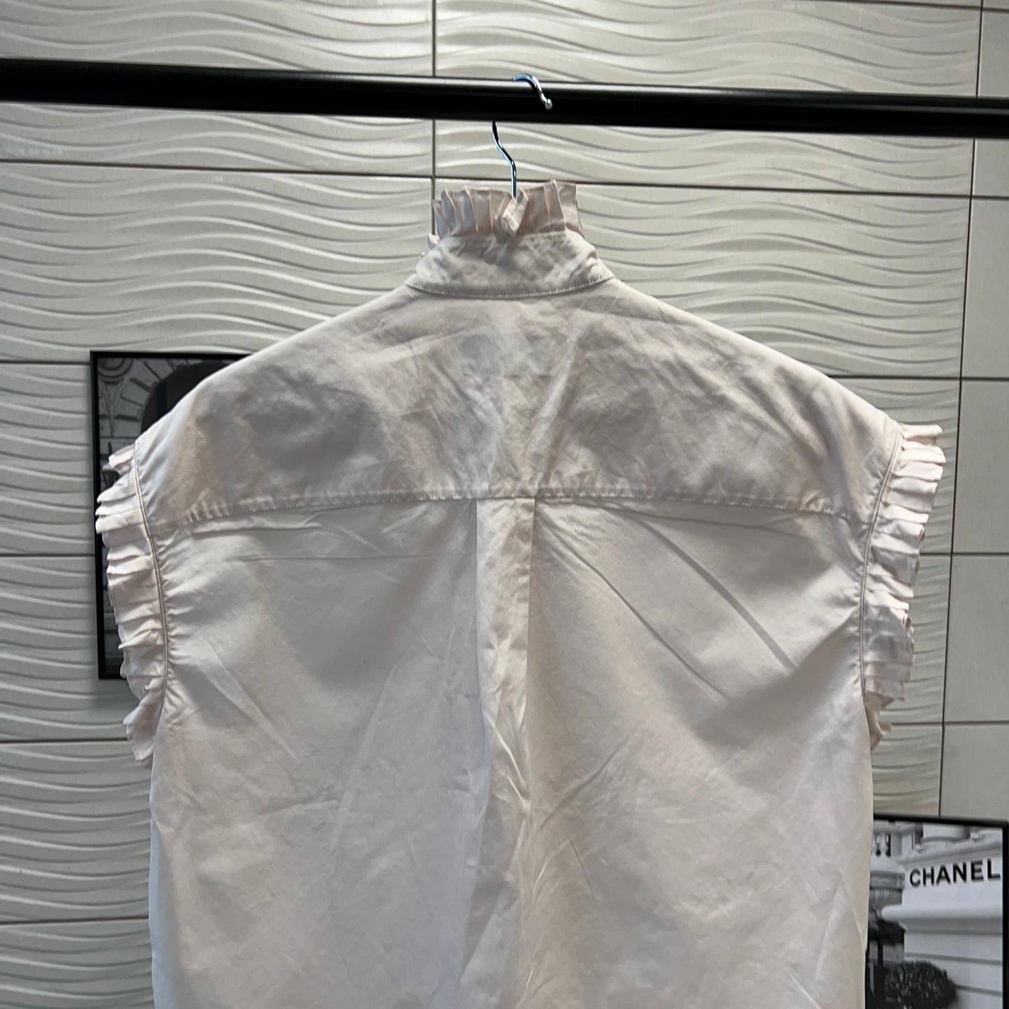 Alexandre Vauthier Baby Pink Frill Shirt - Small
