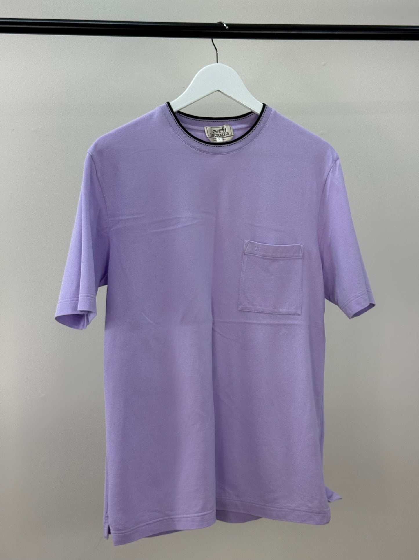 Hermes Lilac H Logo T-Shirt - medium
