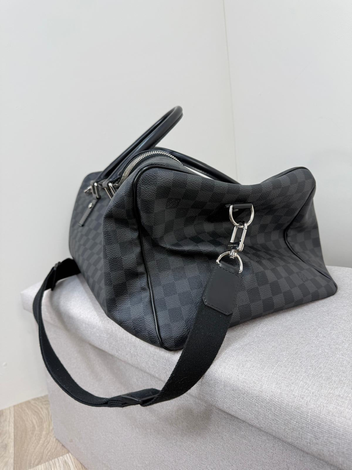 Louis Vuitton Roadster Damier Graphite Black Keepall 50