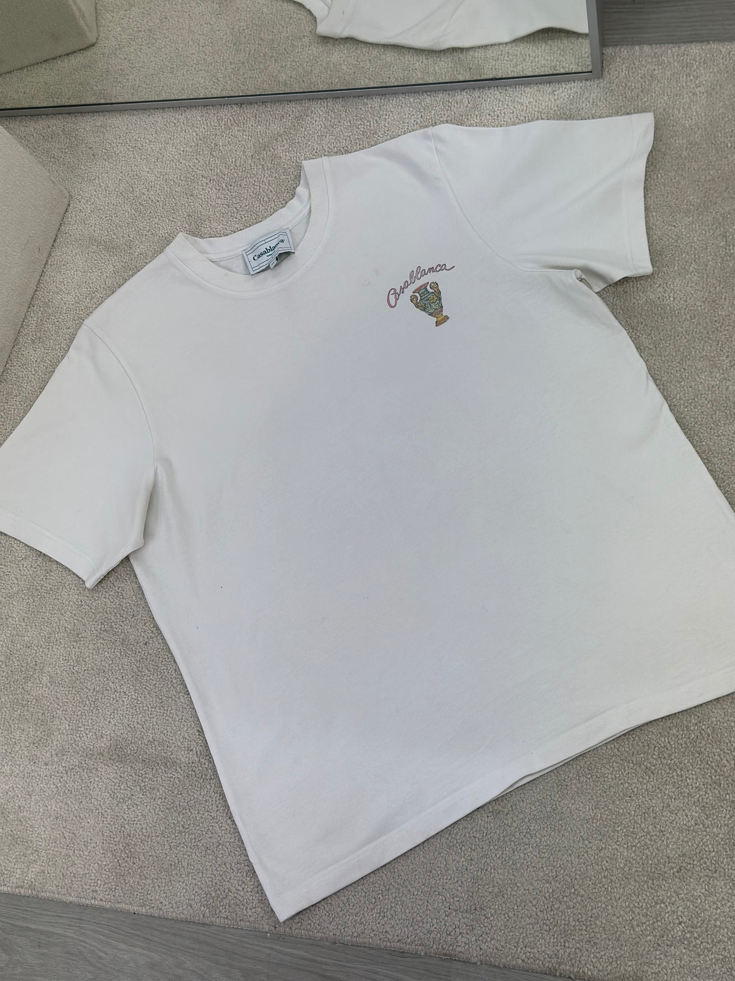 Casablanca White Ally T-Shirt - XXL