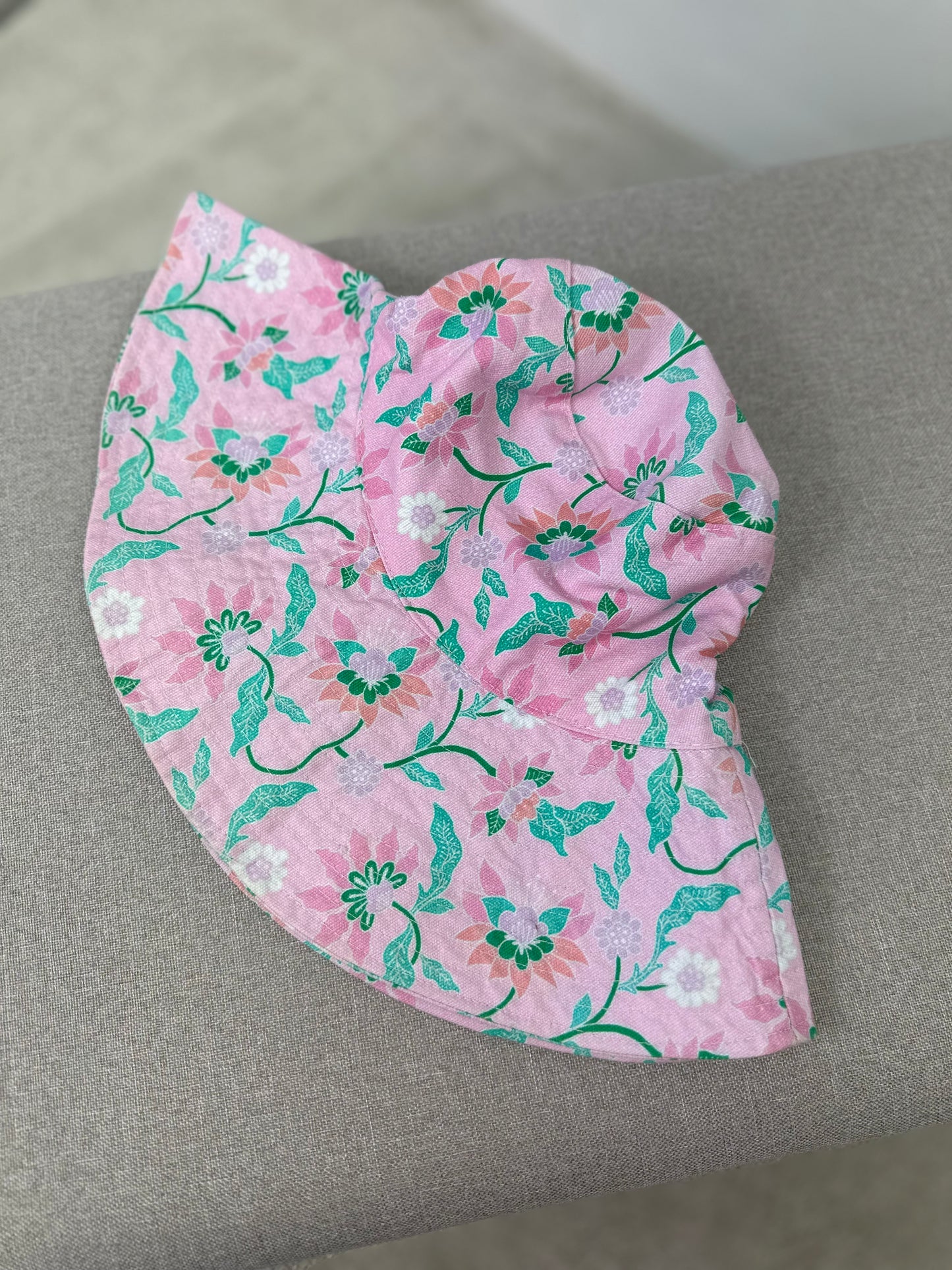Kids Olga Valentine Floral Purple & Pink Two Sun Hats
