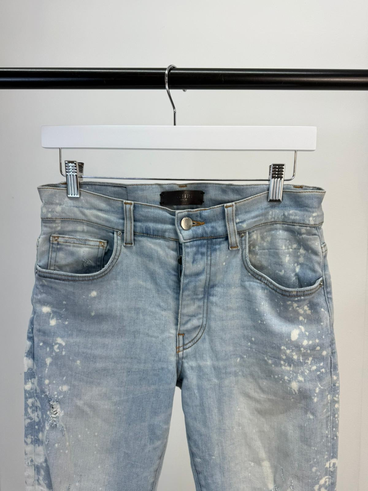 Amiri Light Blue Bleached Jeans -30