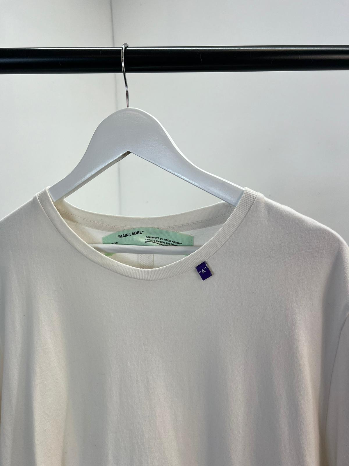 OFF-WHITE White Black Logo OFF T-Shirt - Large